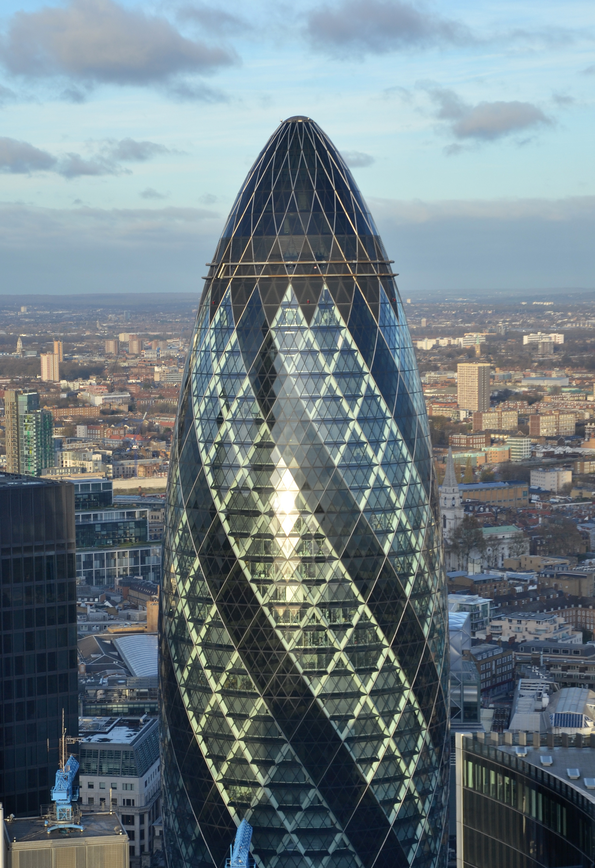 The Gherkin, Aerial view, London architecture, Free download, 2060x3000 HD Phone