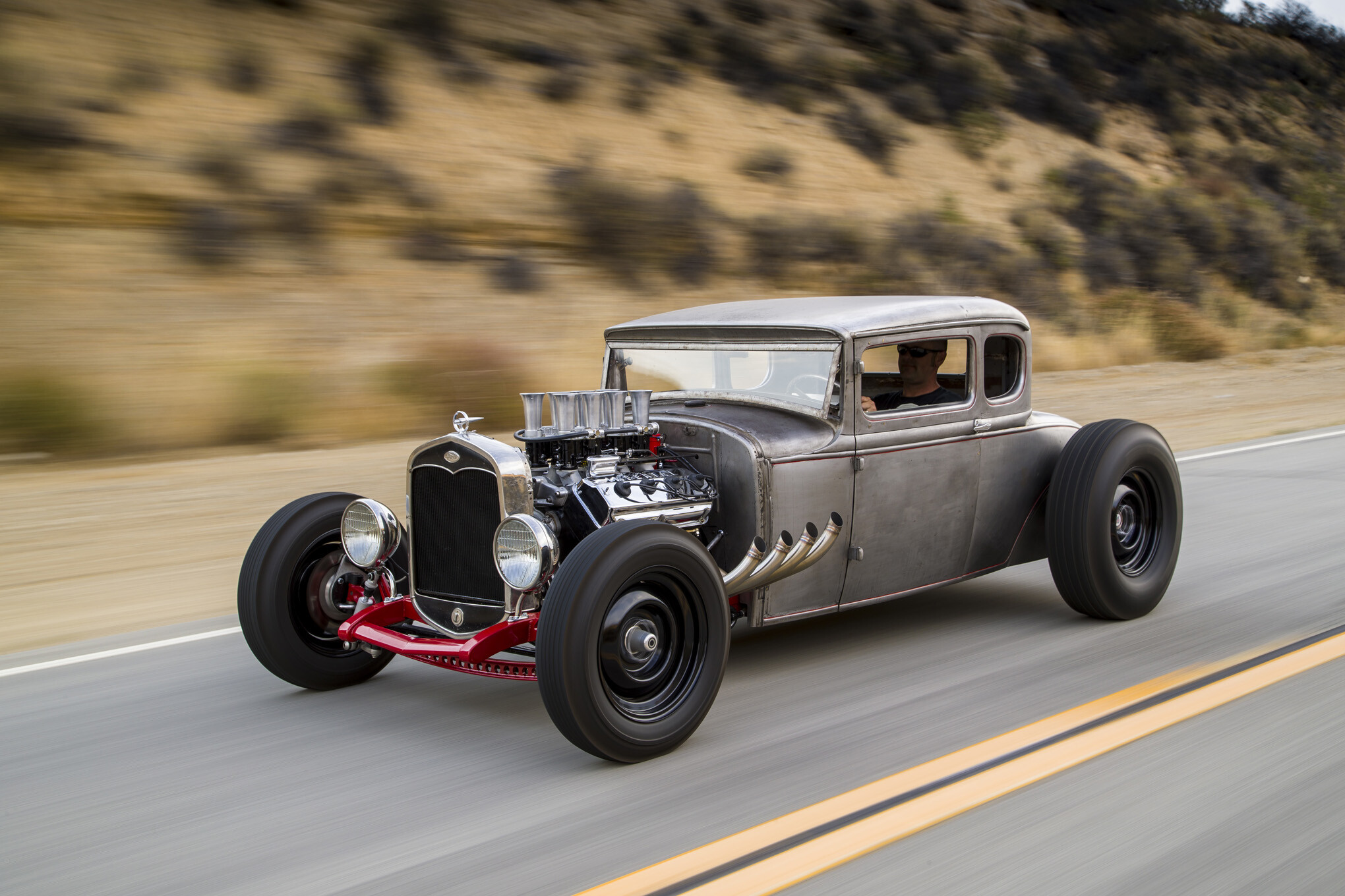 Hot Rod: A classic American car with an oversized engine modified for speed, Vehicles, Chevrolet. 2040x1360 HD Wallpaper.
