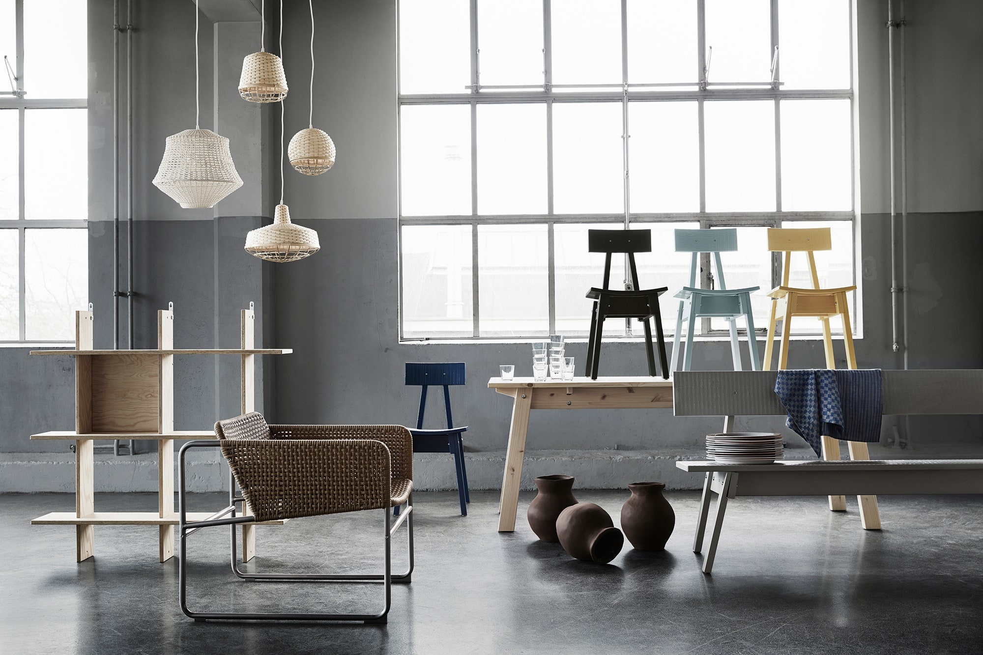 Ikea: INDUSTRIELL, A handcrafted collection of tableware, linen, lighting and chairs, Collaboration with Piet Hein Eek. 2000x1340 HD Wallpaper.