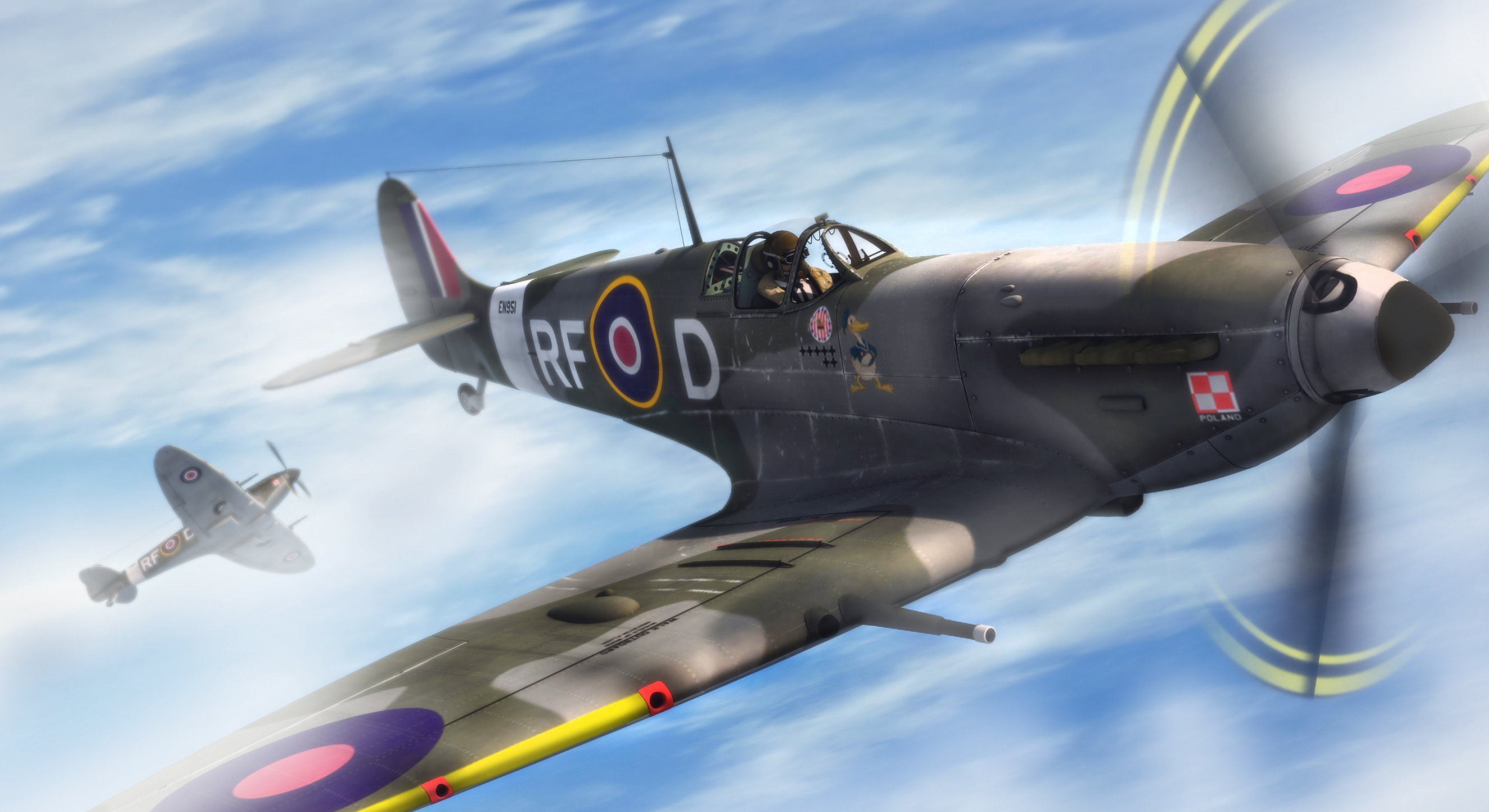 Supermarine Spitfire, Iconic WWII aircraft, HD backgrounds, 3300x1800 HD Desktop