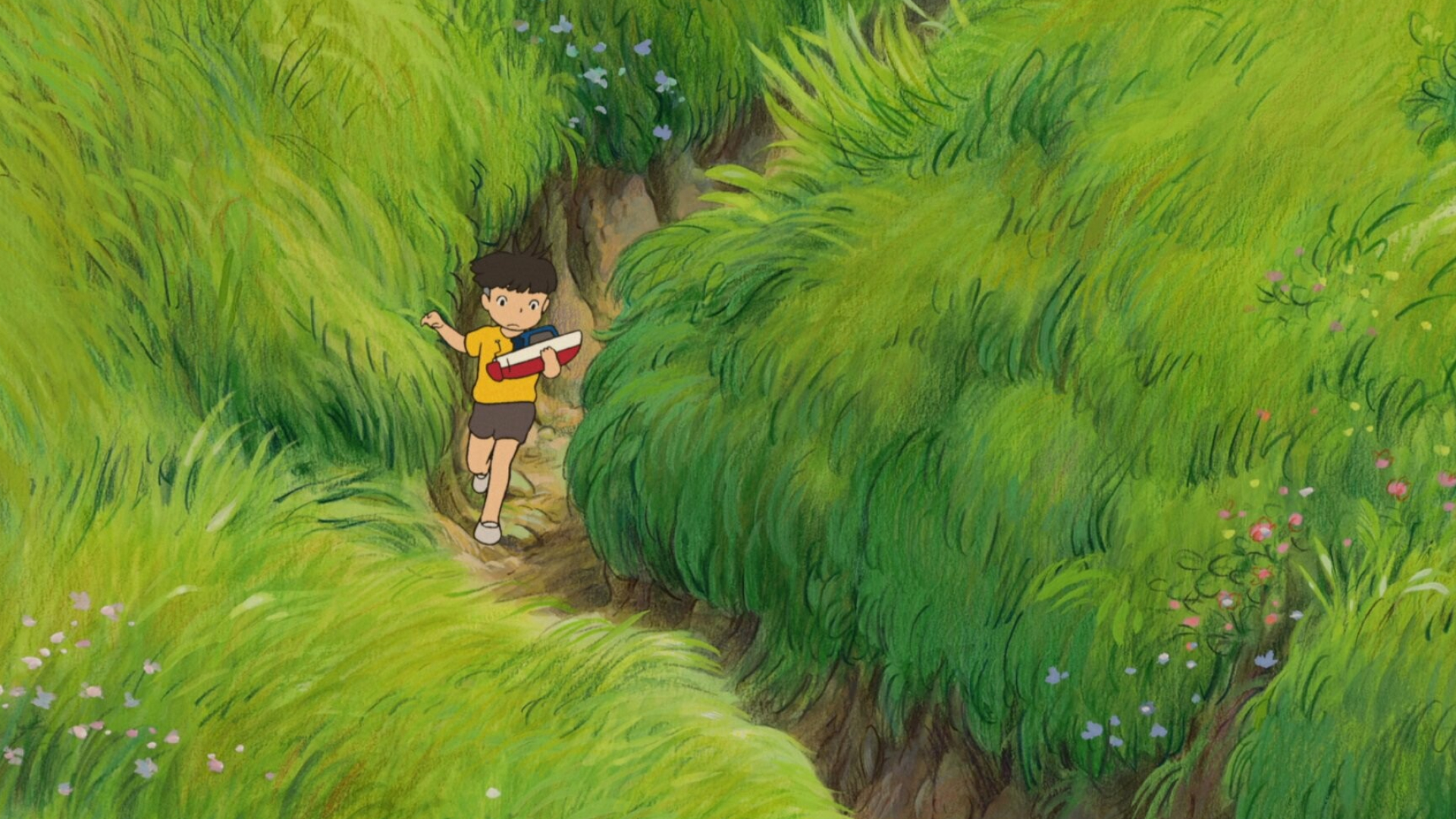 Ponyo: Sosuke, Based on Hayao Miyazaki's son Garo Miyazaki, when he was five years old. 1920x1080 Full HD Background.
