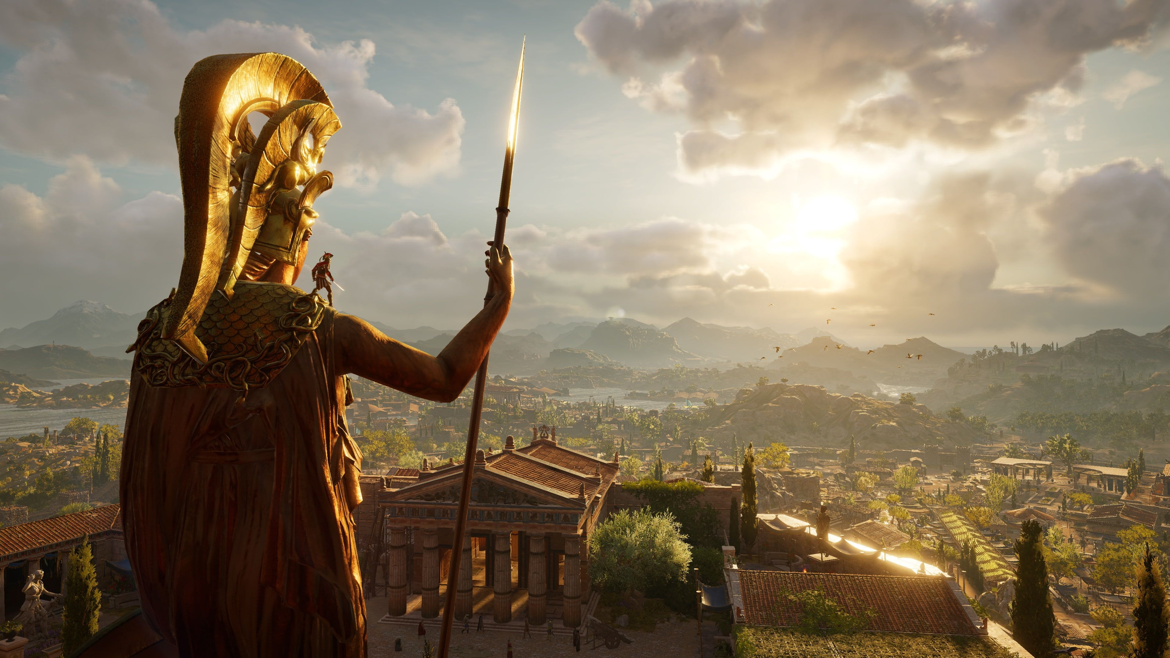 Assassin's Creed Odyssey, Ancient Greece, Legendary spartan, Breathtaking scenery, 3840x2160 4K Desktop