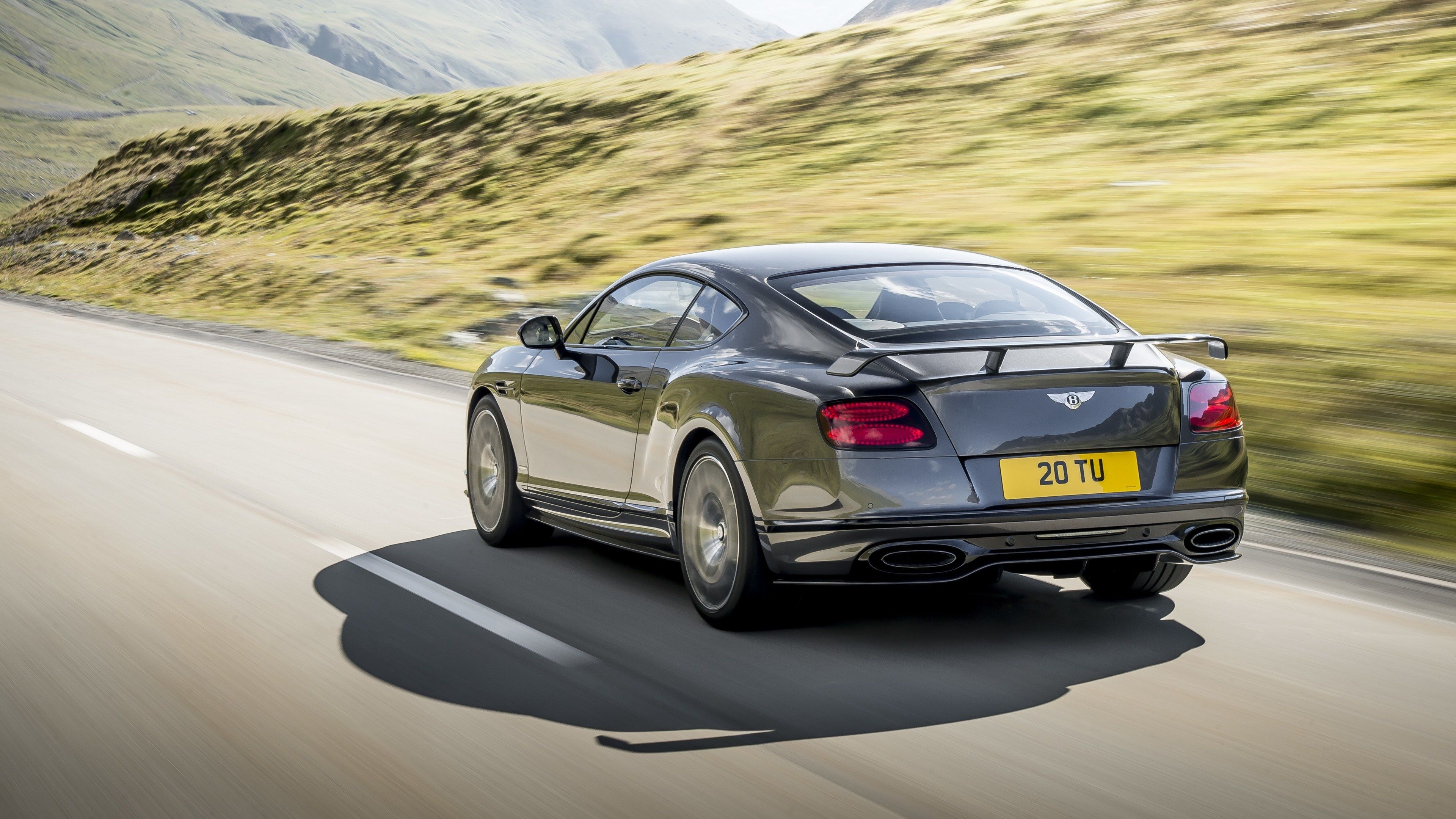 Bentley Continental GT (Auto), Supersport edition, Rear HD wallpapers, Bentley luxury, 3840x2160 4K Desktop