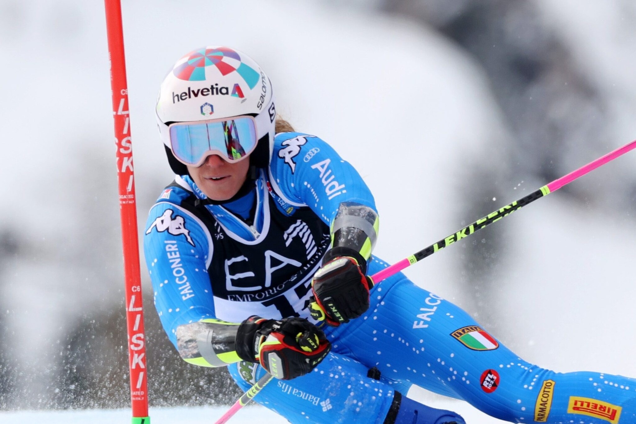 Marta Bassino, Final push, Giant slalom cup victory, 2050x1370 HD Desktop