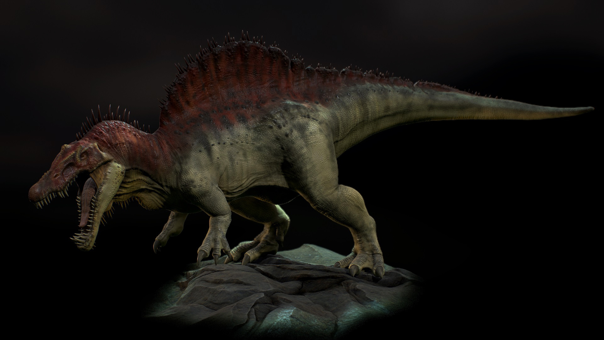 Guardians of Orion, Phase 2 first look, Spinosaurus character, Sci-fi game, 1920x1080 Full HD Desktop