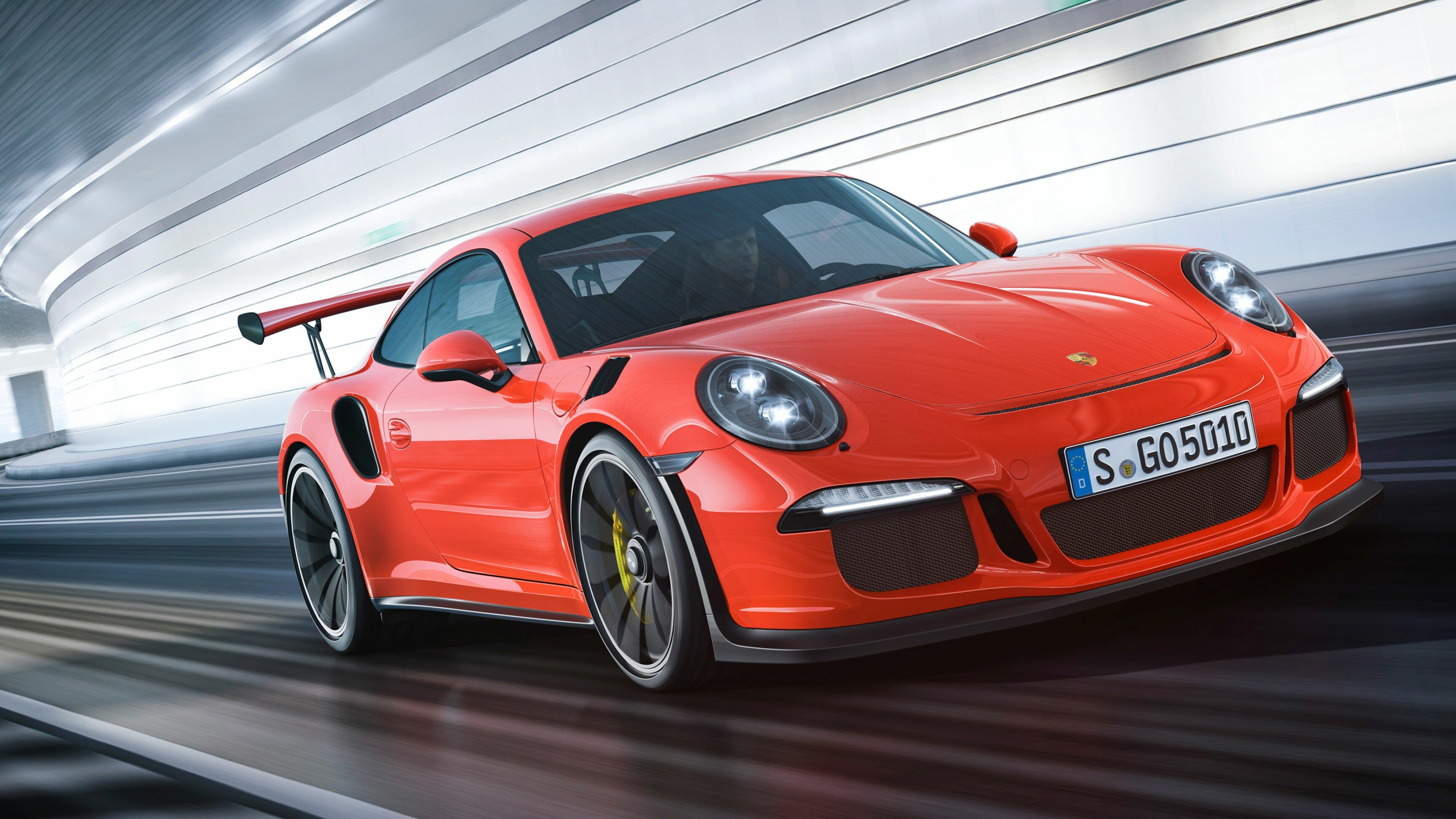 Porsche: 911 GT3, A high-performance homologation model of the 911 sports car. 3840x2160 4K Wallpaper.