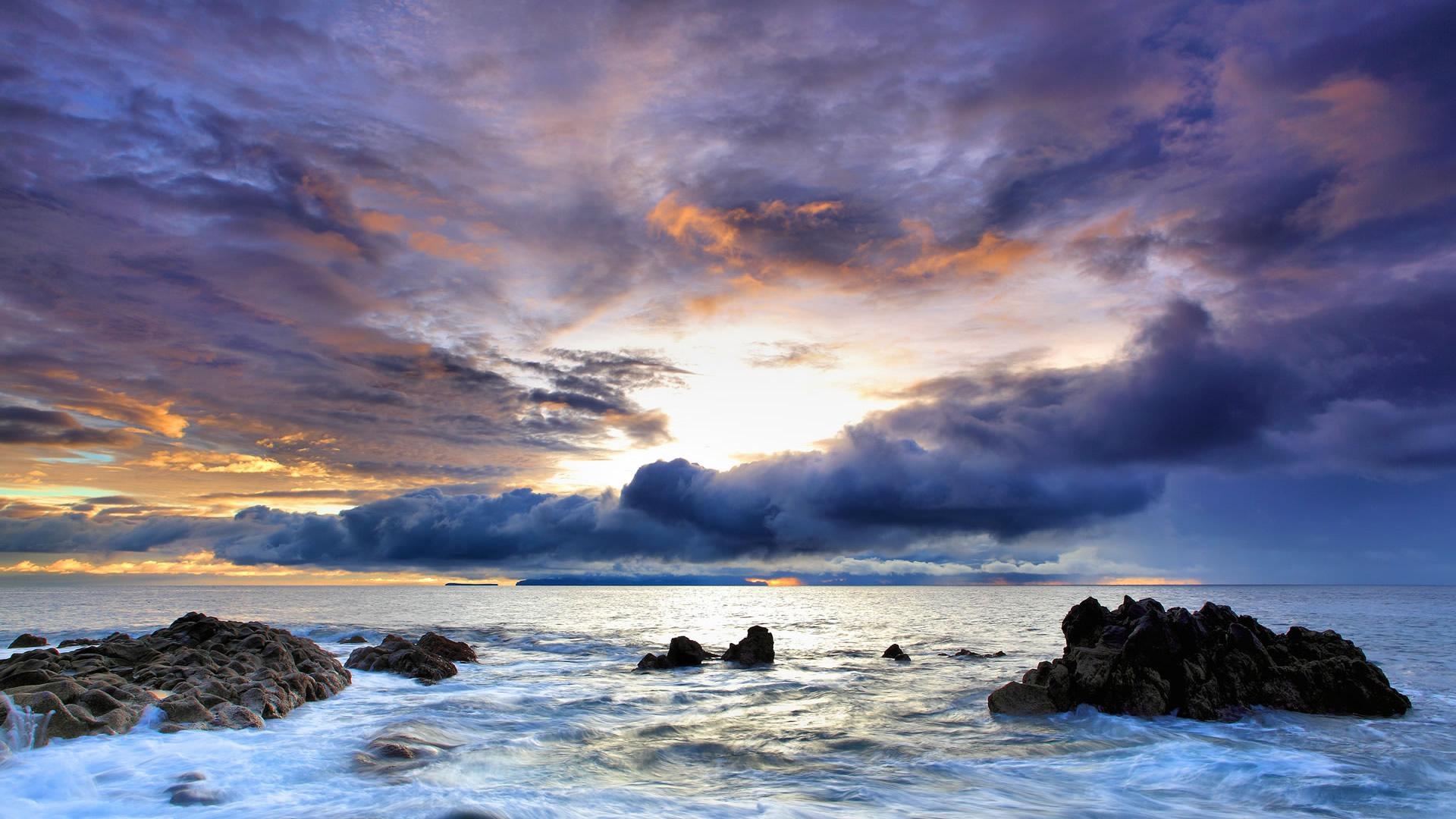 Ocean scenery, Desktop beauty, Serene landscapes, Captivating views, 1920x1080 Full HD Desktop