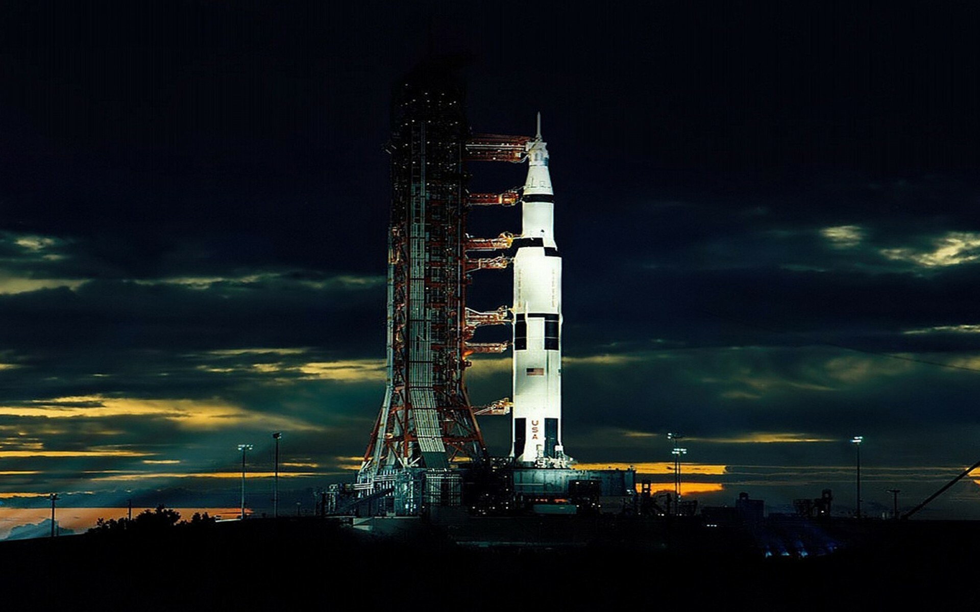 Apollo 11: Space shuttle, Landing astronauts on the Moon. 1920x1200 HD Background.