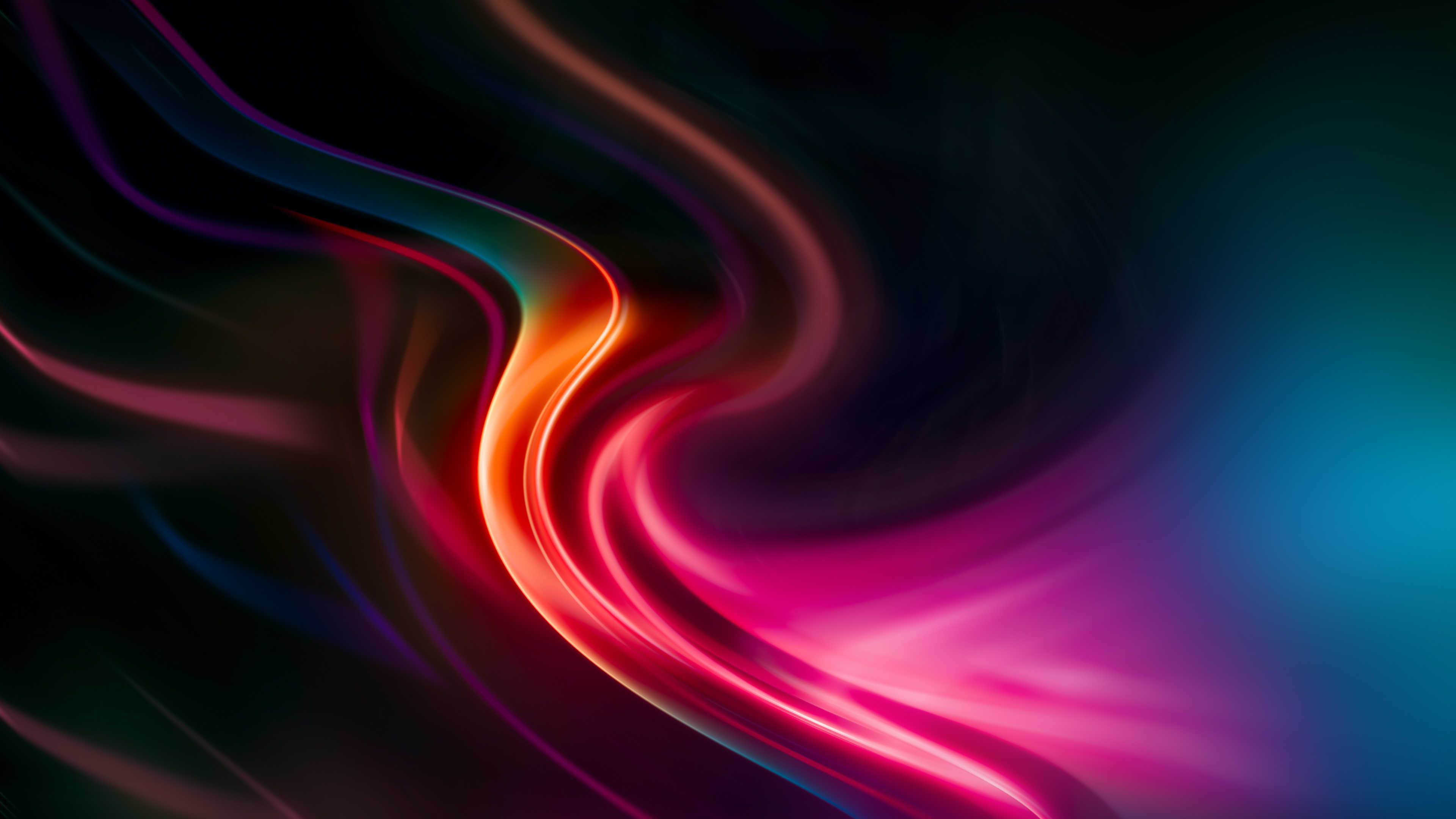 Graphic: Visualization, Visual explanation of a text, Digital art, Colorful waves. 3840x2160 4K Wallpaper.