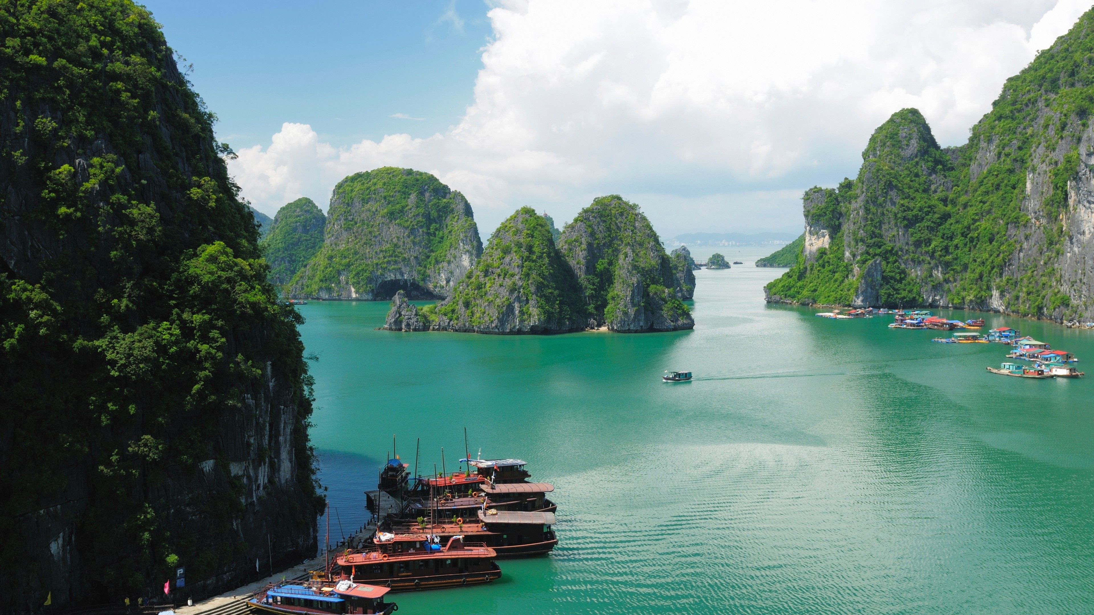 Ha Long, Vietnam, Halong Bay wallpapers, Stunning scenery, 3840x2160 4K Desktop