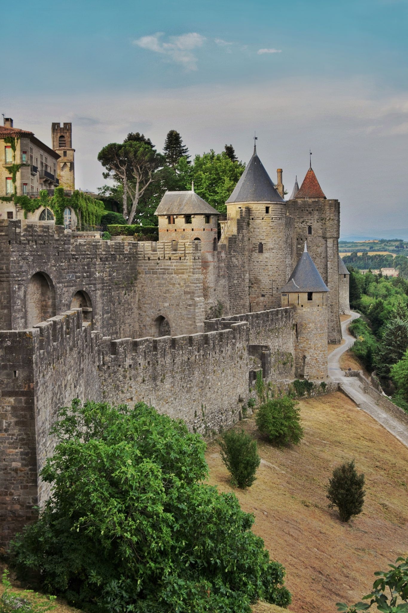 Carcassonne, France, Carcassonne City, 1370x2050 HD Phone