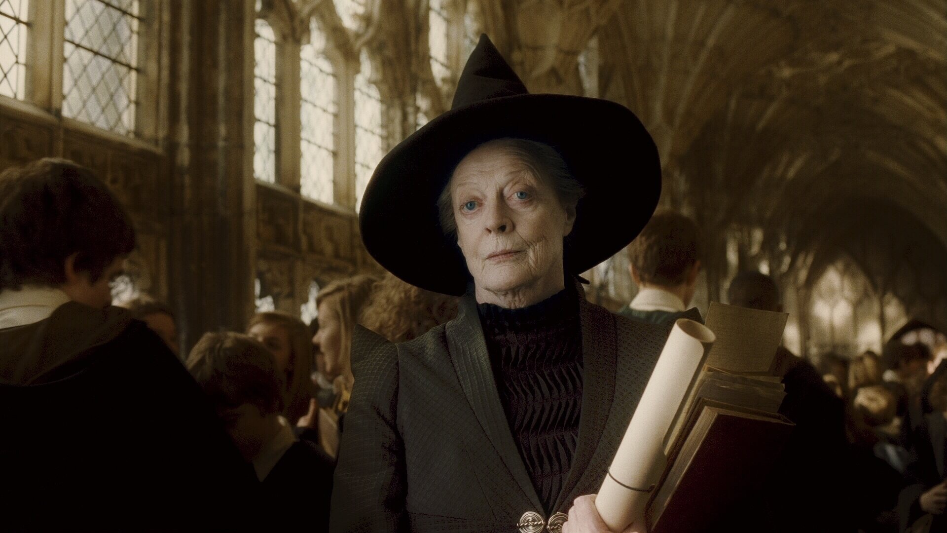 Maggie Smith, Harry Potter, Memorable character, Iconic image, 1920x1080 Full HD Desktop