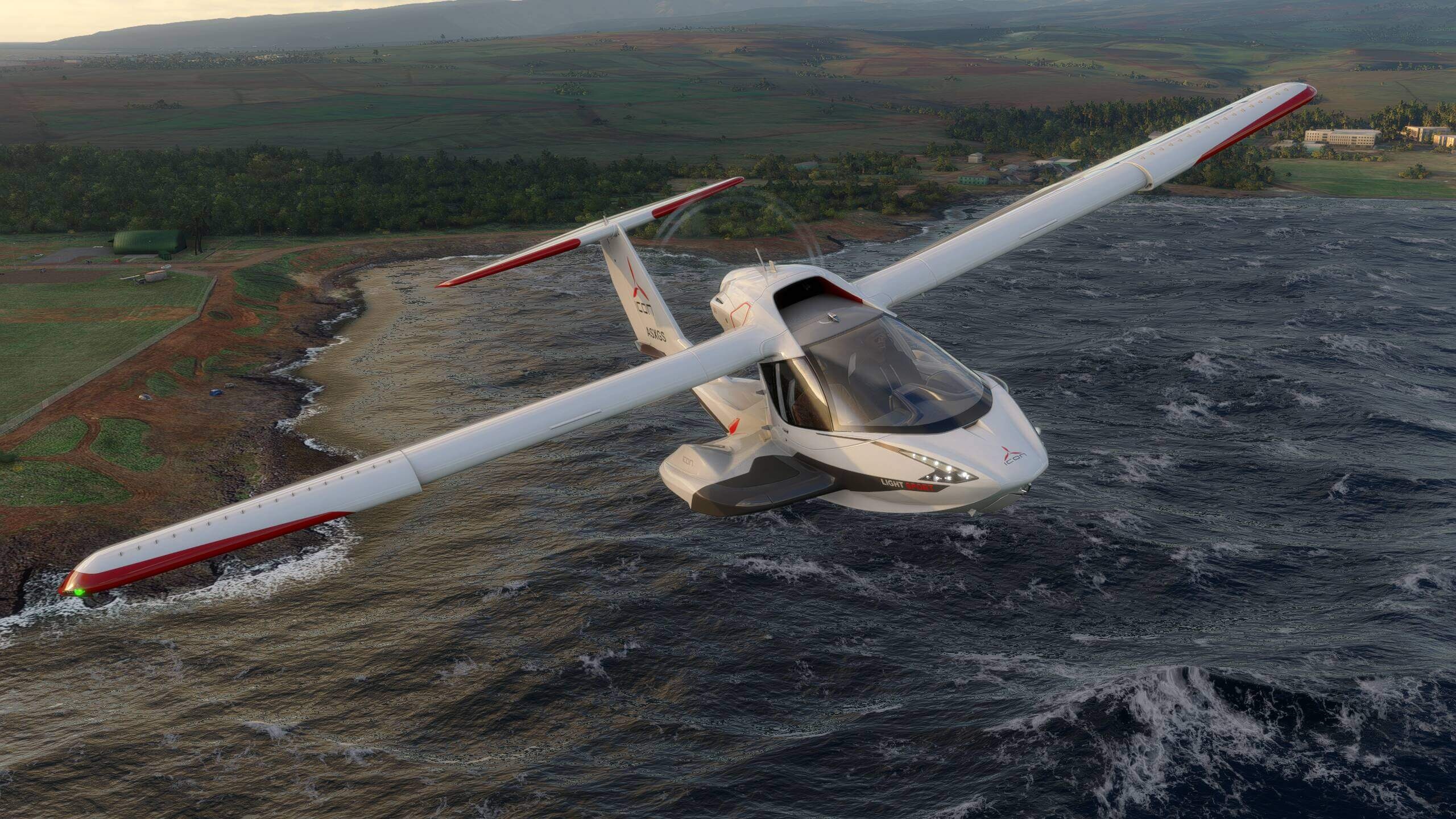 Ultralight Aviation: Microsoft Flight Simulator 2020, Open world amateur simulator video game. 2560x1440 HD Background.
