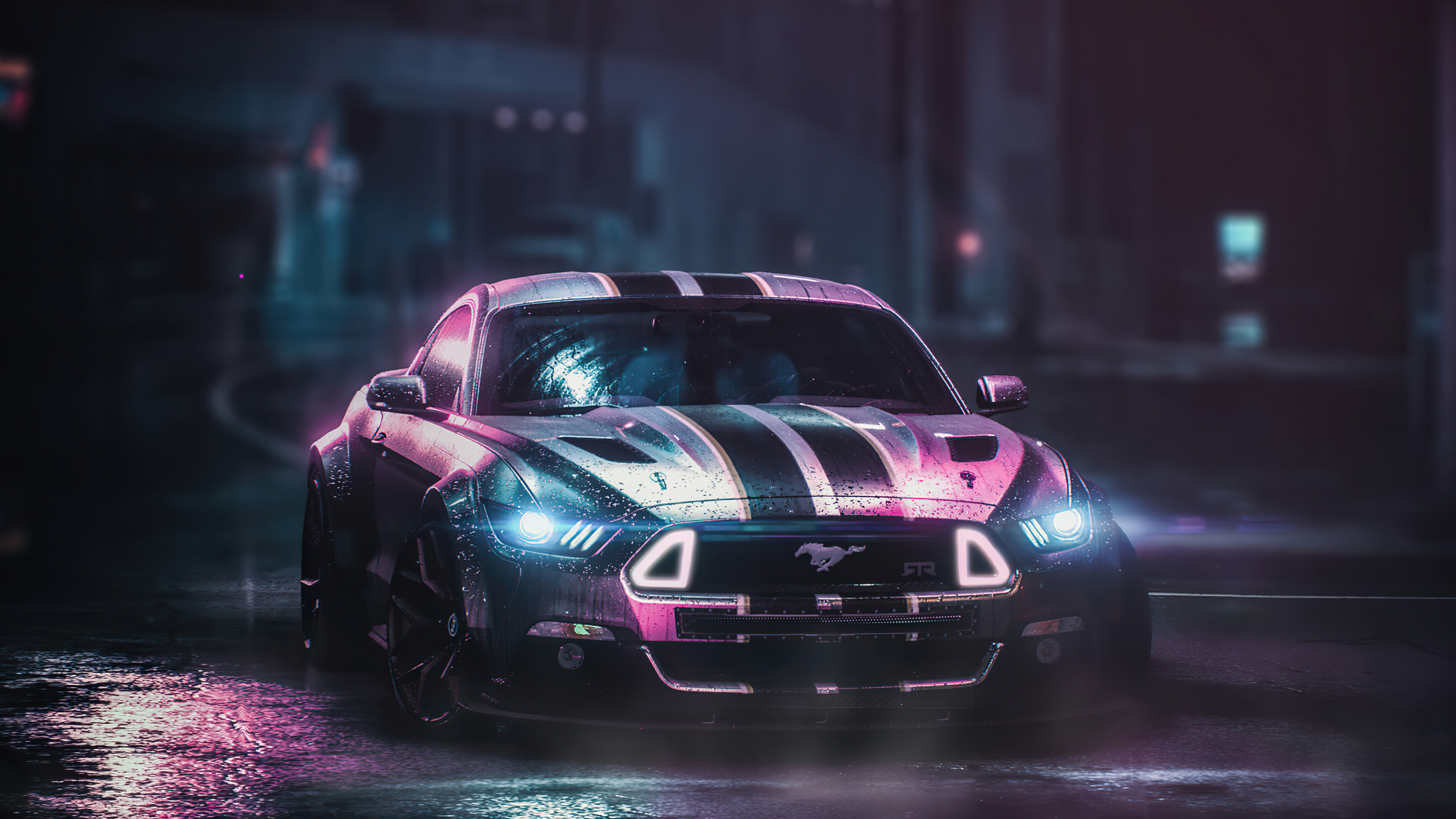 Ford: Mustang, Developed as a highly styled line of sporty coupes and convertibles. 3840x2160 4K Wallpaper.