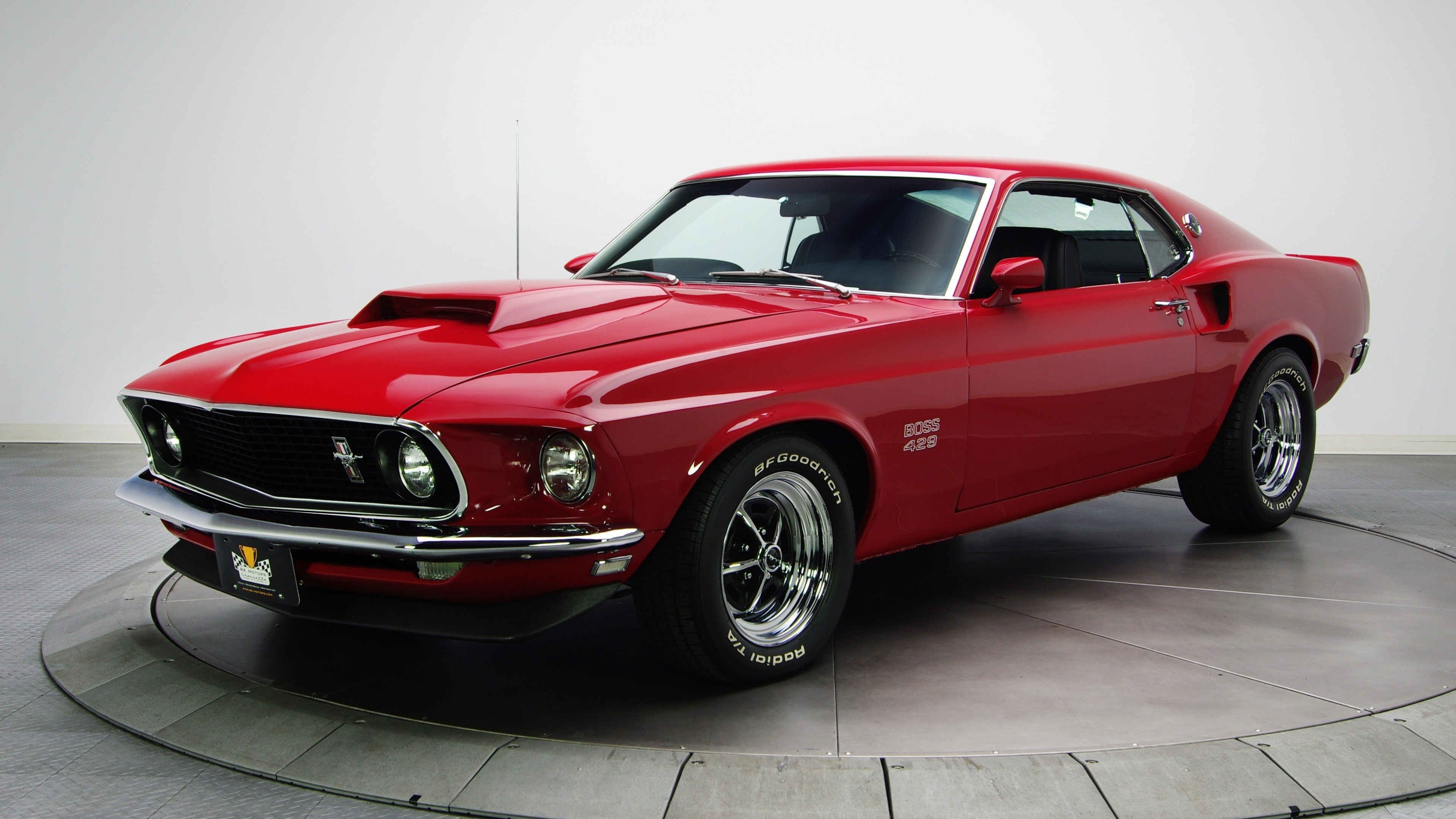 Ford Mustang, Ford Mustang red muscle cars, 3840x2160 4K Desktop