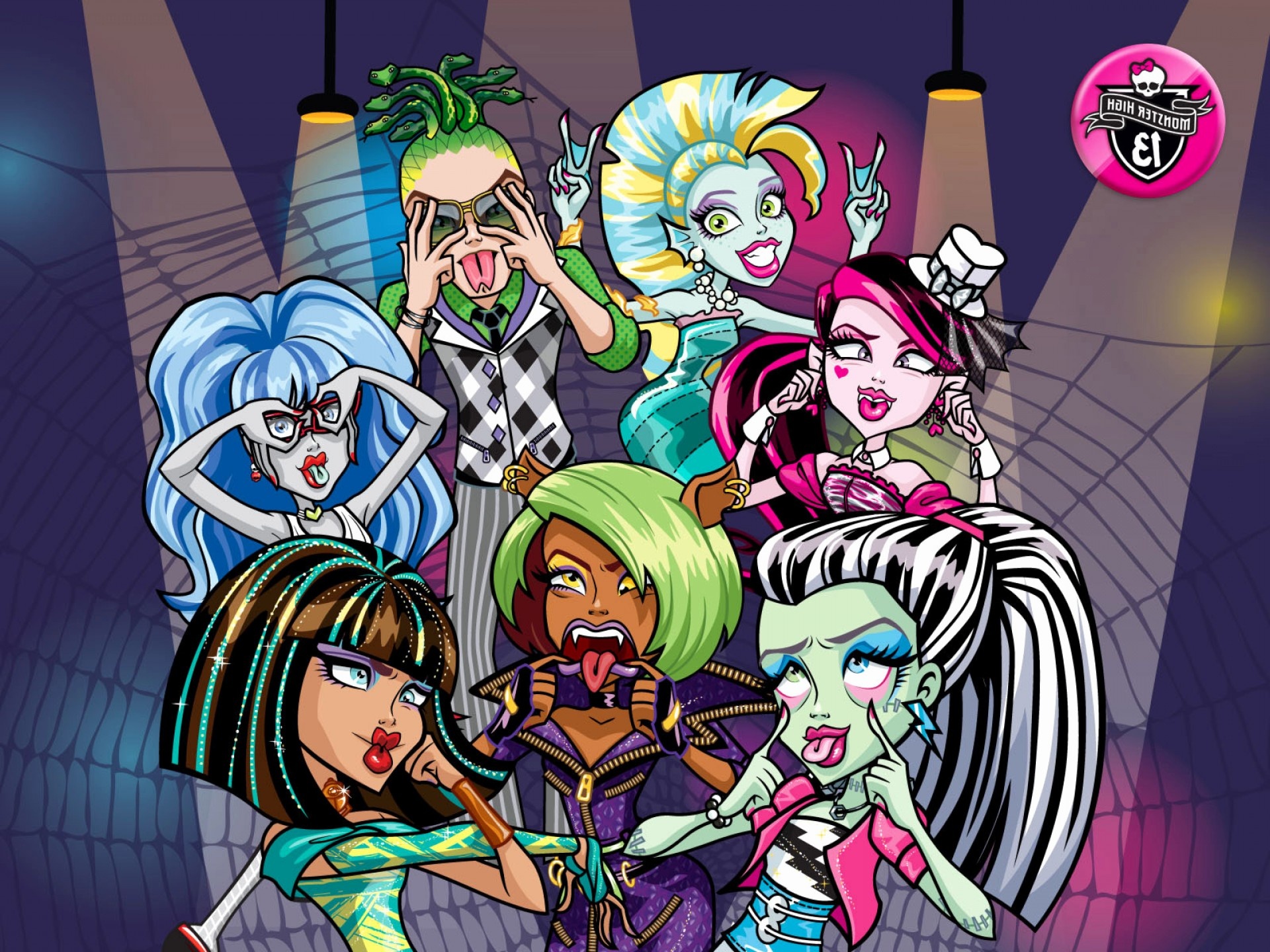 Monster High: High school students, Dolls, Fictional characters. 1920x1440 HD Background.