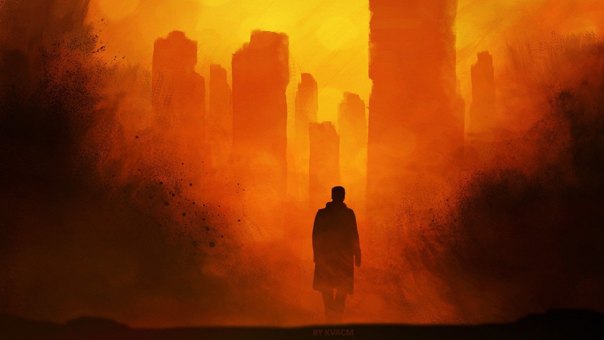 Blade Runner 2049 background, Blade Runner wallpaper, Blade Runner city, Artwork, 1920x1080 Full HD Desktop