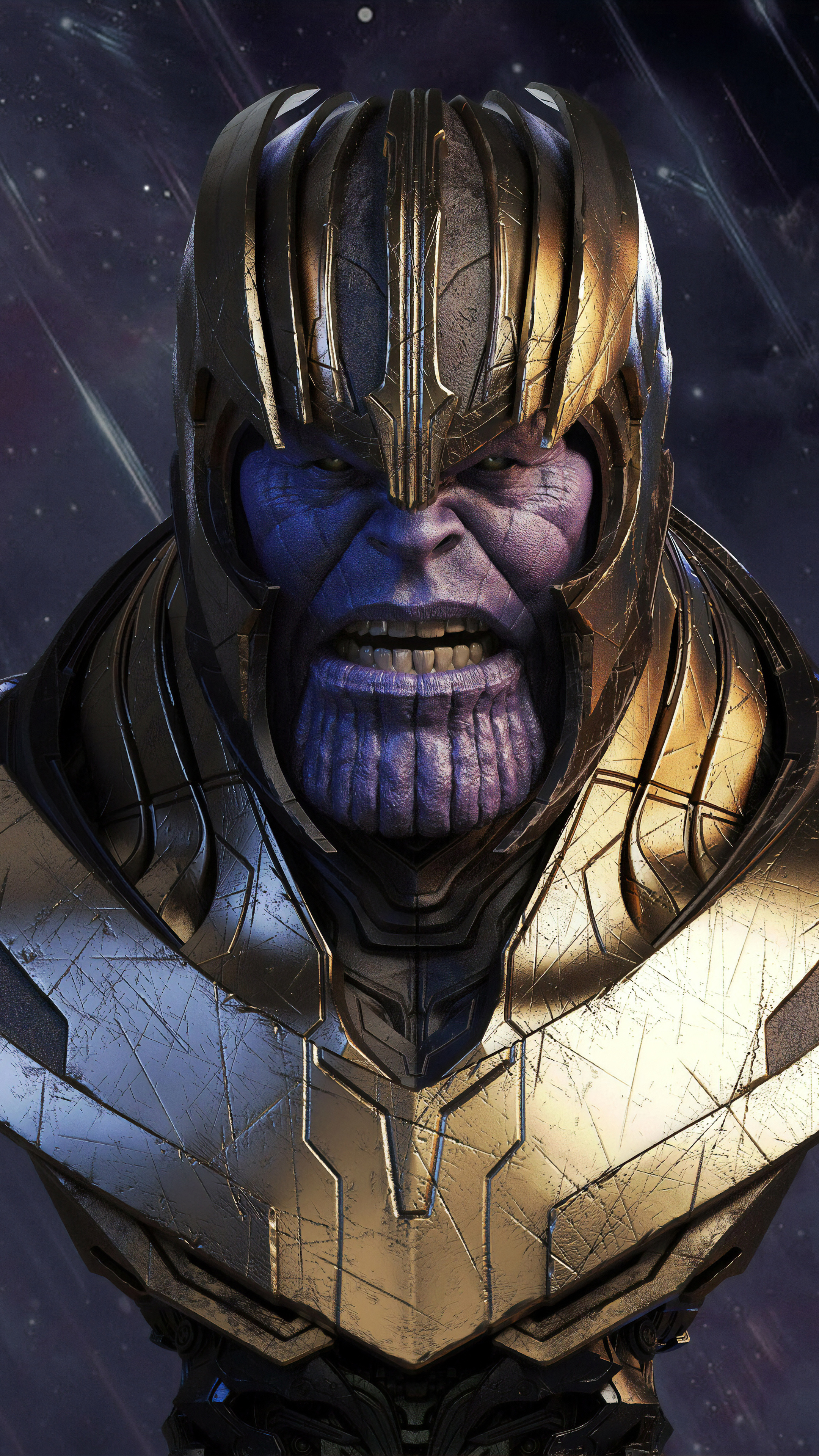 Thanos, 4K new art, Sony Xperia compatibility, Marvel's epic character, 2160x3840 4K Phone