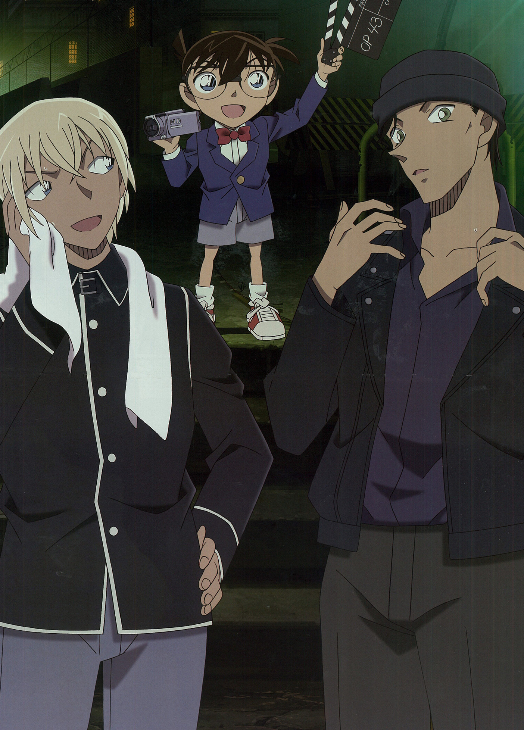 Detective Conan: Rei Furuya, Shuichi Akai, and Edogawa, Case Closed. 1680x2350 HD Wallpaper.