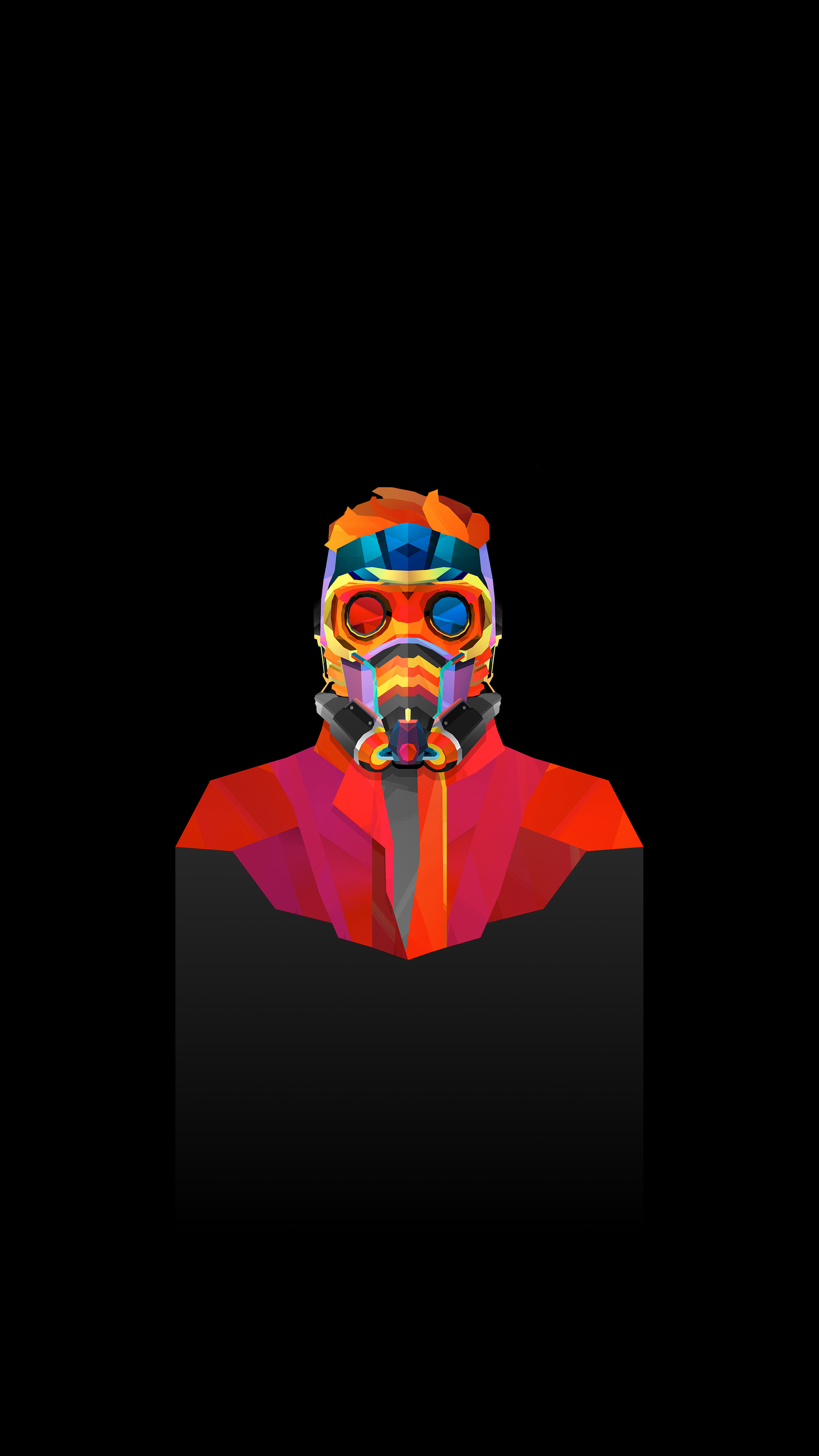 Star Lord facet, Fulfilled request, R amoled backgrounds, Unique Marvel wallpaper, 2160x3840 4K Handy