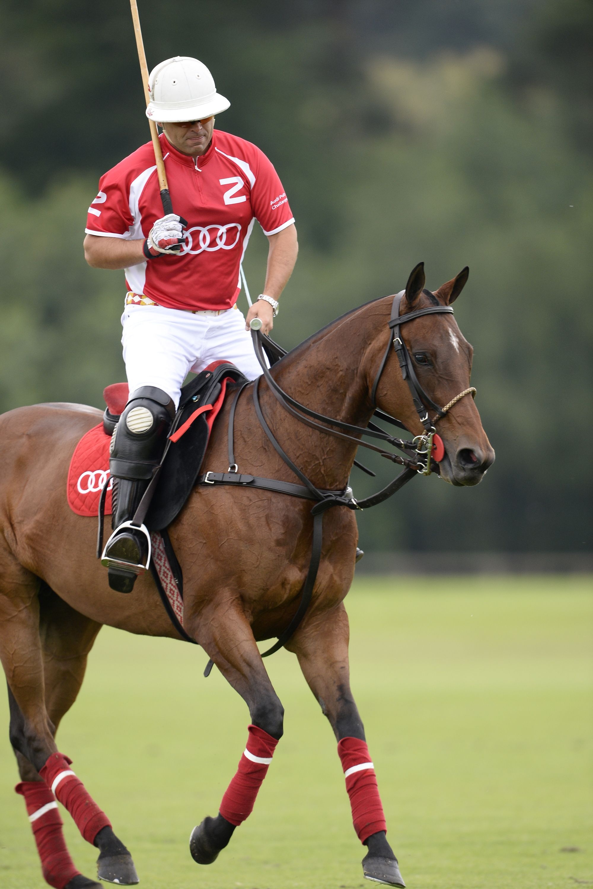 Horse Polo: Nacho Gonzalez, A professional equestrian player at the Audi Polo Challenge 2014. 2000x3000 HD Background.