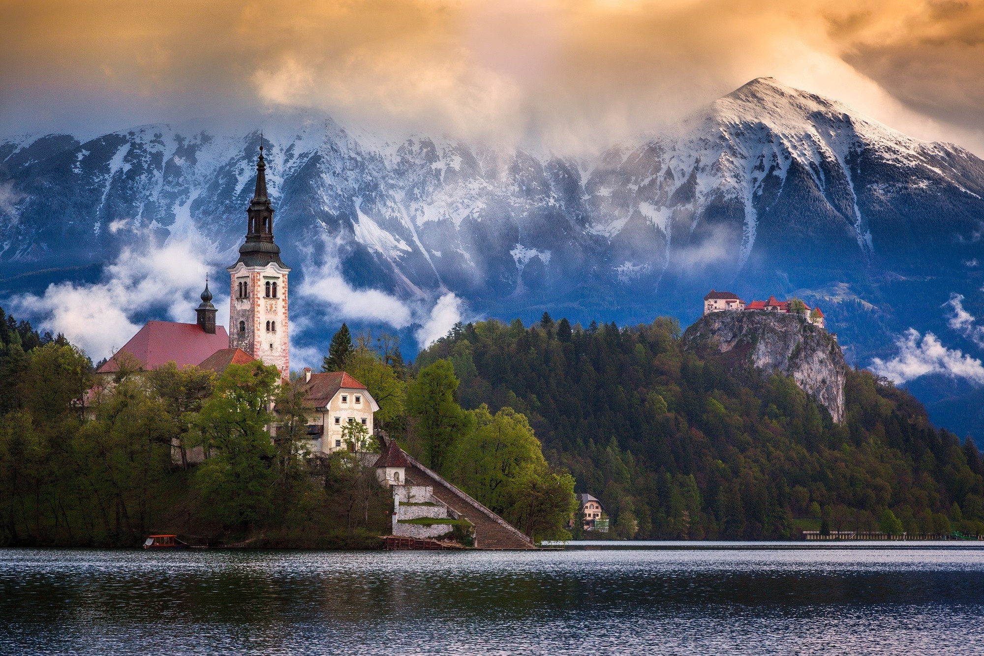 Lake Bled (Travels), Slovenia beauty, Bled Lake, Majestic mountains, 2000x1340 HD Desktop