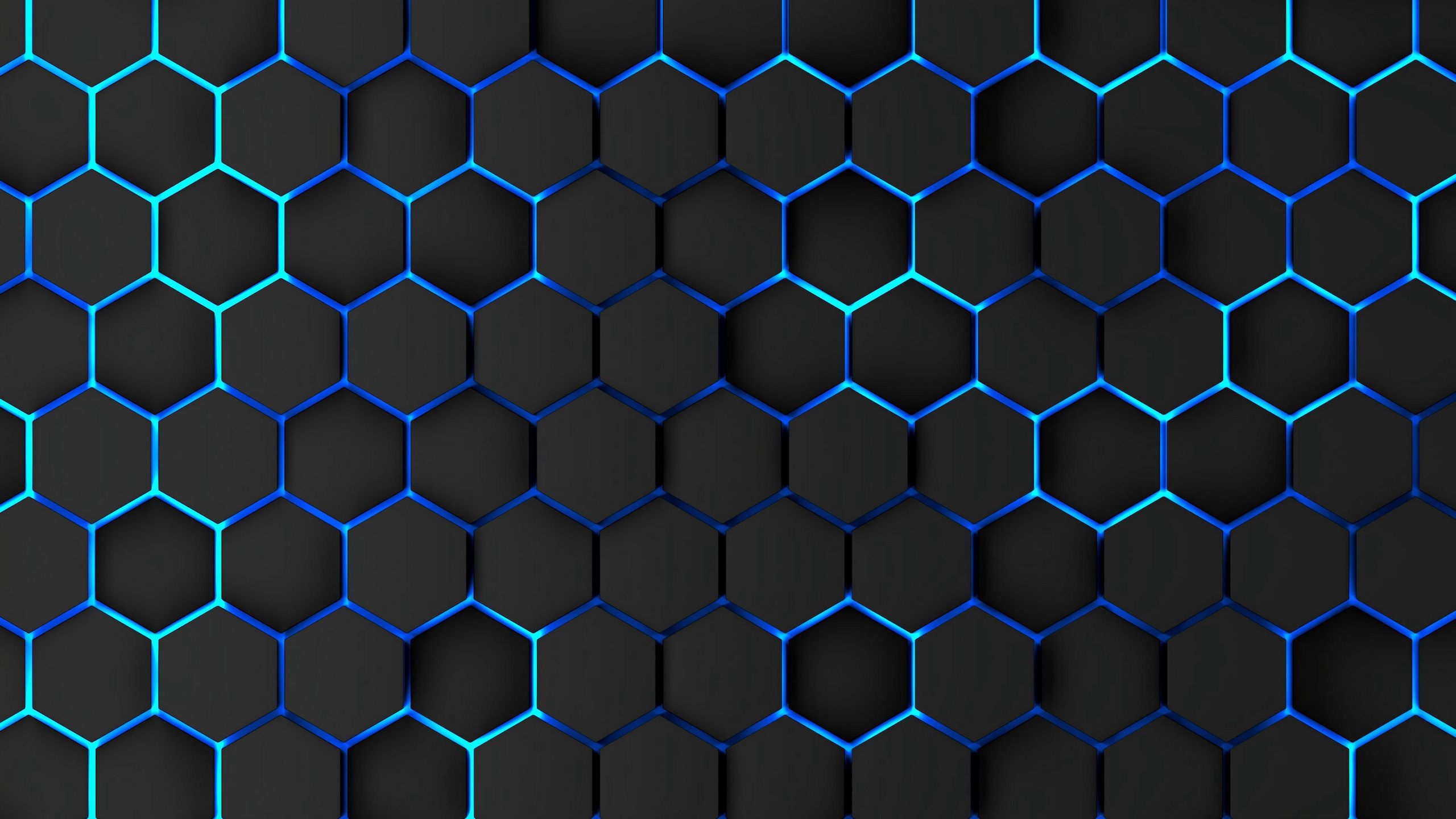 Honeycomb desktop, High-definition wallpaper, Minimalist design, Clean lines, 2560x1440 HD Desktop