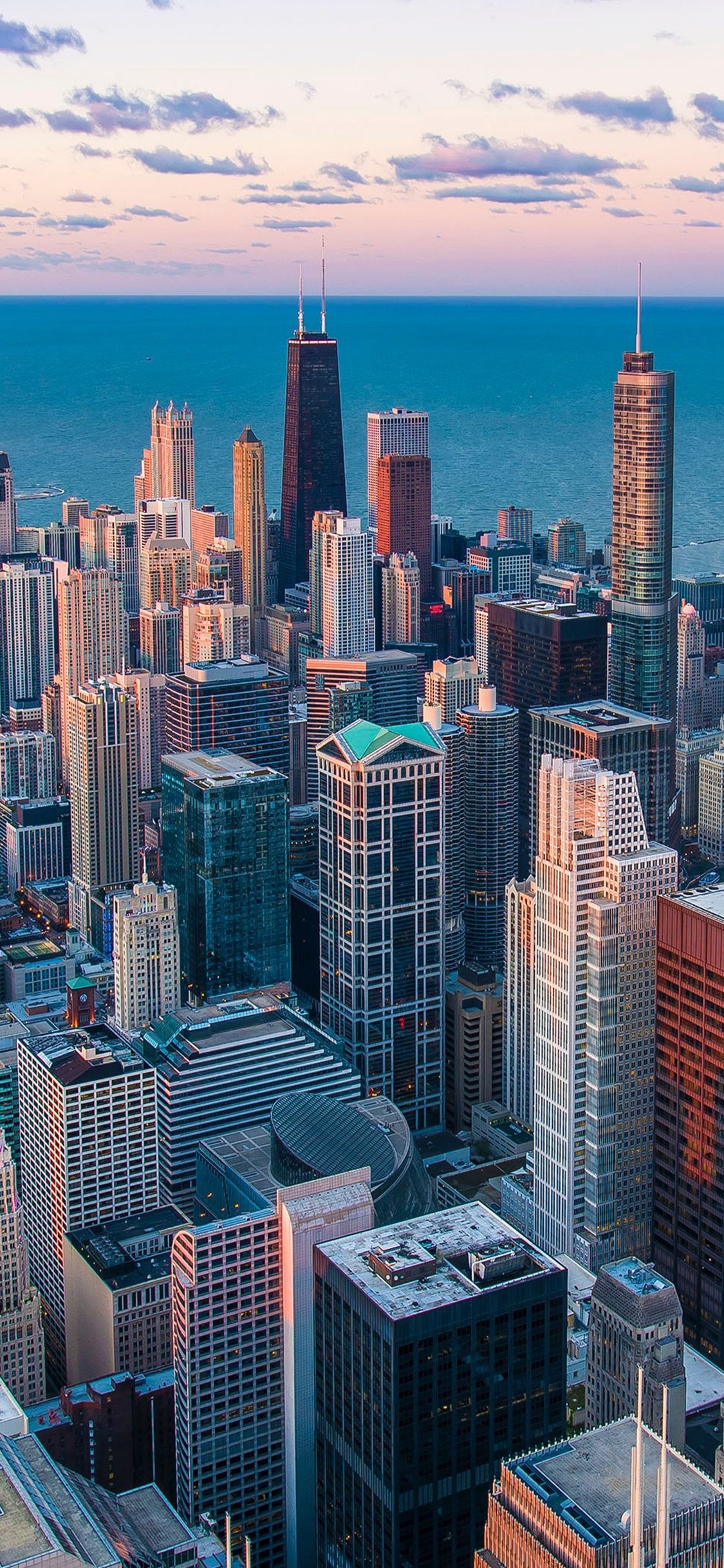 Chicago Skyline, Travels, 4k iPhone wallpapers, 1130x2440 HD Phone