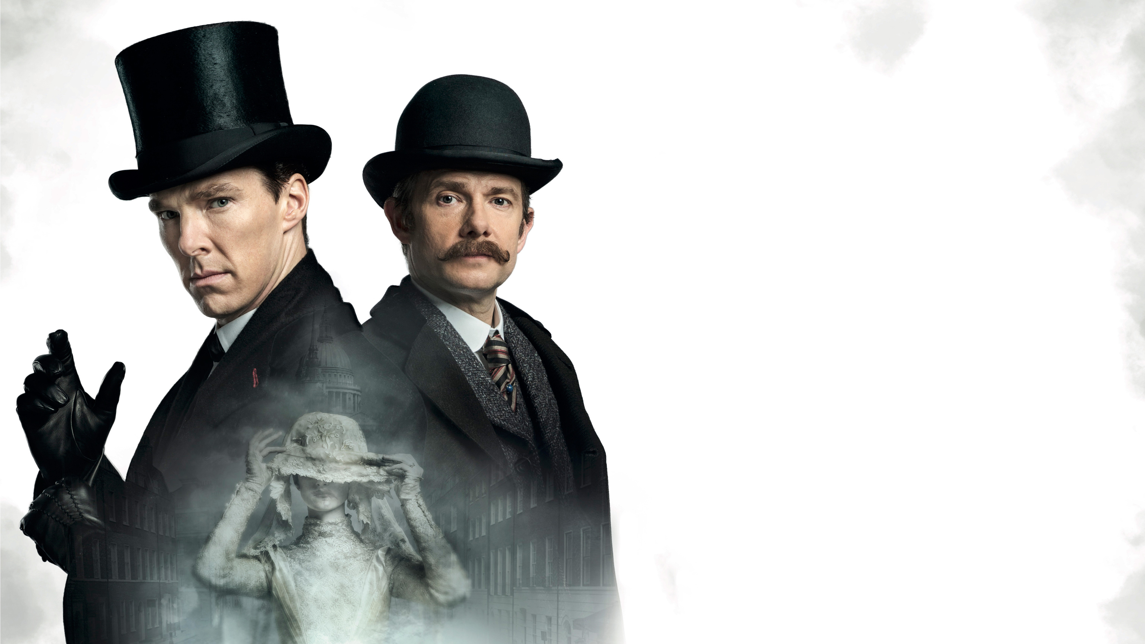 Benedict Cumberbatch, Martin Freeman, Sherlock Holmes, 5K, 3840x2160 4K Desktop