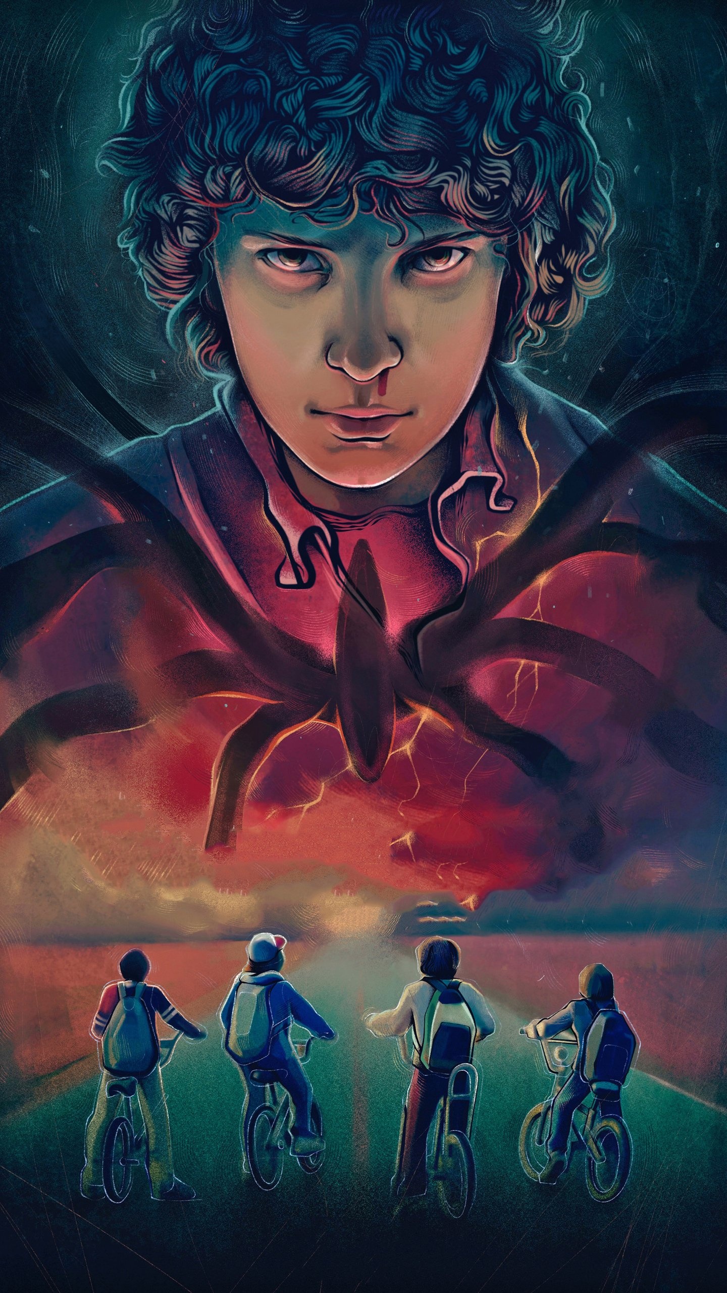 Eleven, Stranger Things, Top free backgrounds, 1440x2560 HD Handy
