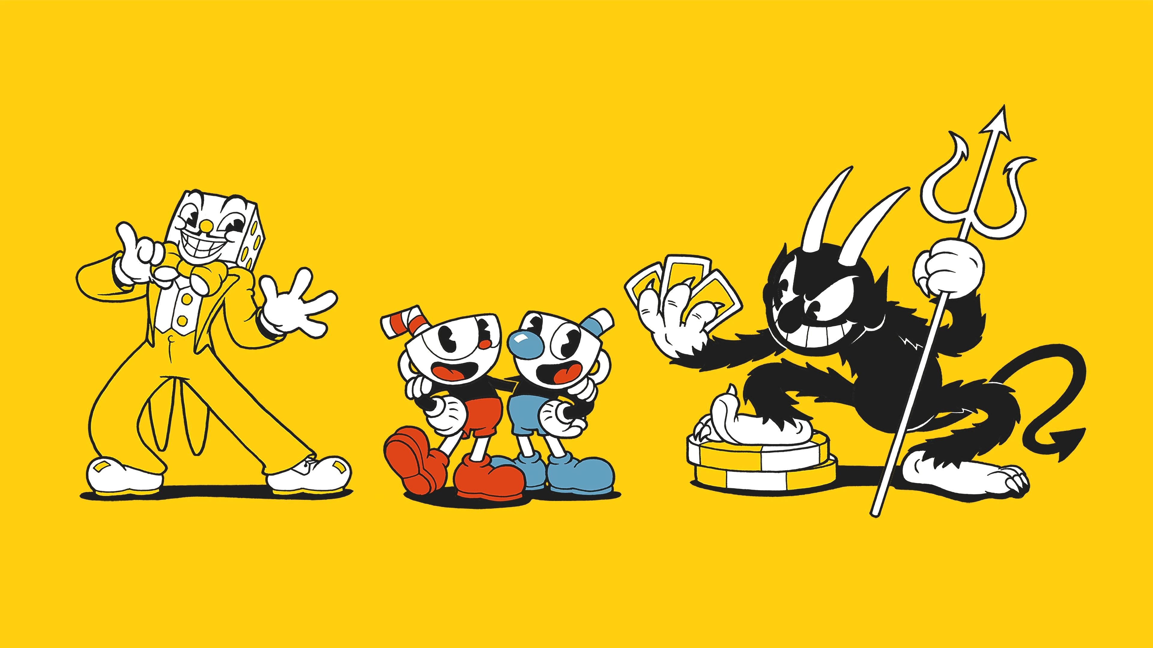 Cuphead Show!, Cuphead and Mugman, Animated duo, Quirky adventures, 3840x2160 4K Desktop