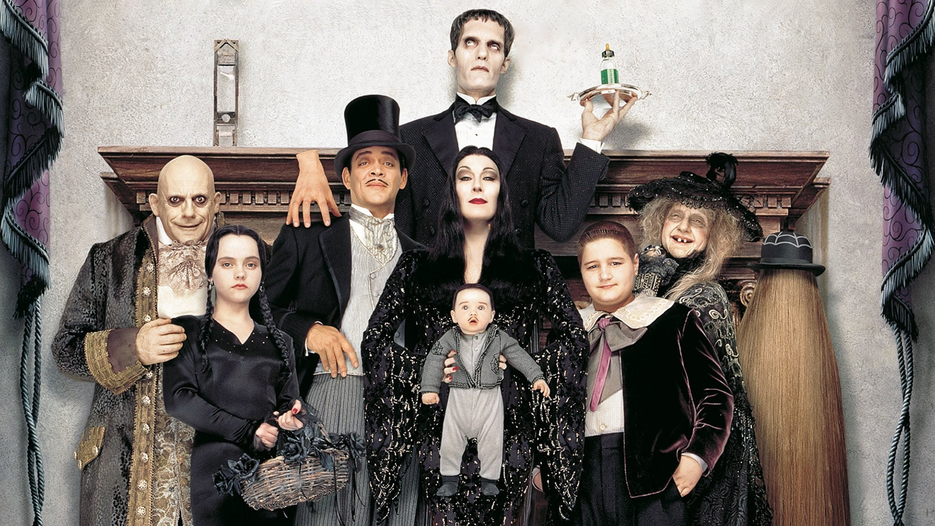The Addams Family Values, Movie fanart, Dark comedy, Quirky characters, 1920x1080 Full HD Desktop
