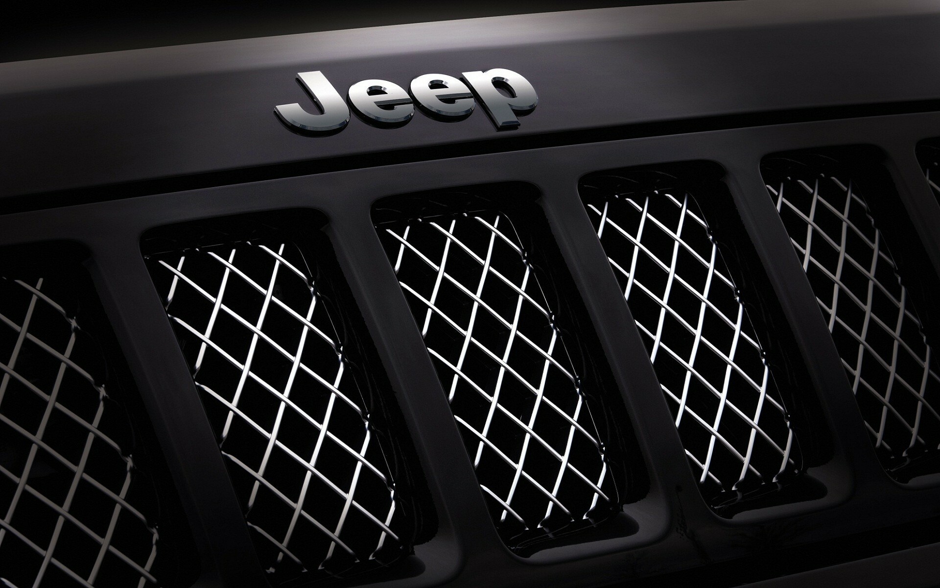 Jeep: Front Grill, Logo, Automotive design, American carmaker. 1920x1200 HD Background.