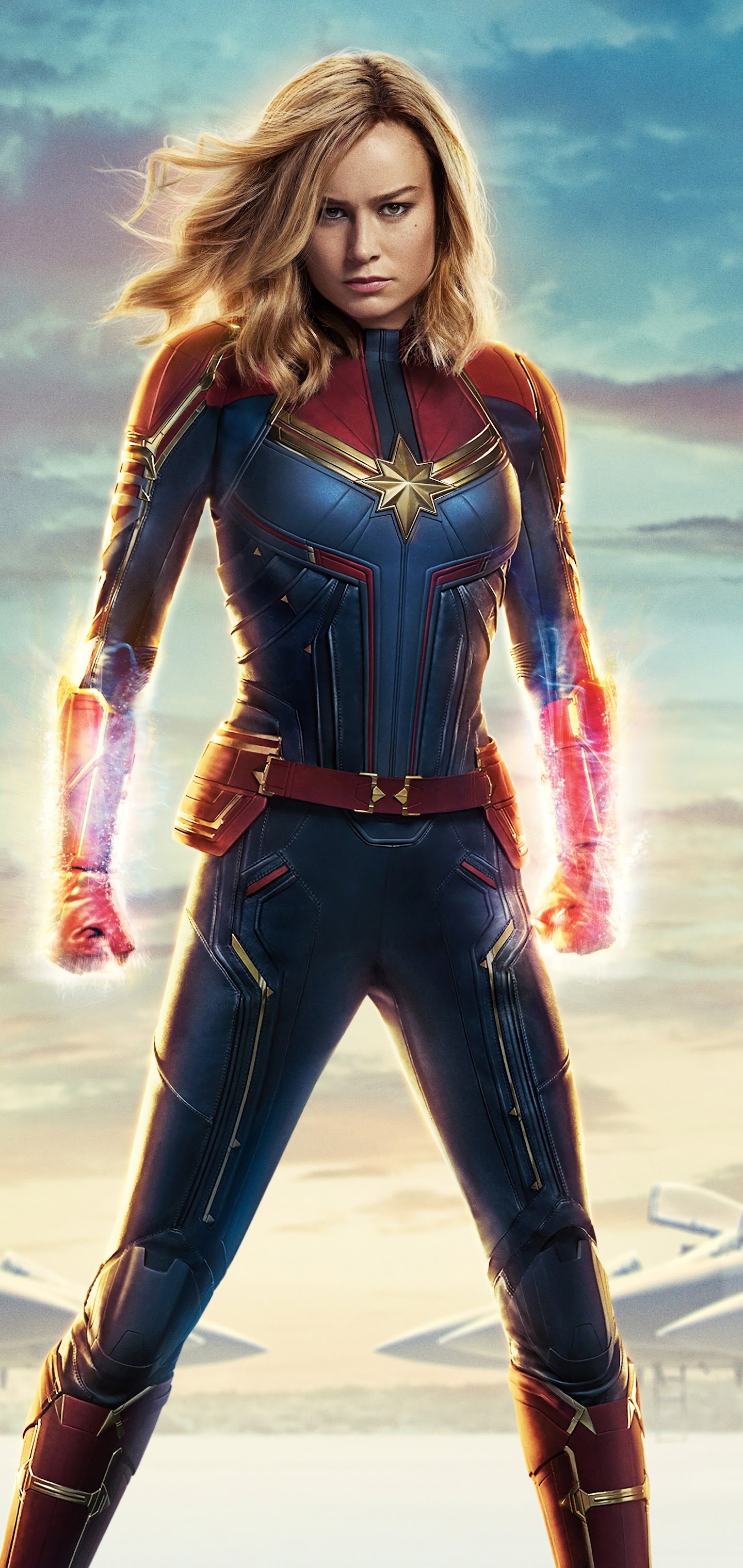 Brie Larson, Captain Marvel, Movie, Desktop, 1440x3040 HD Phone