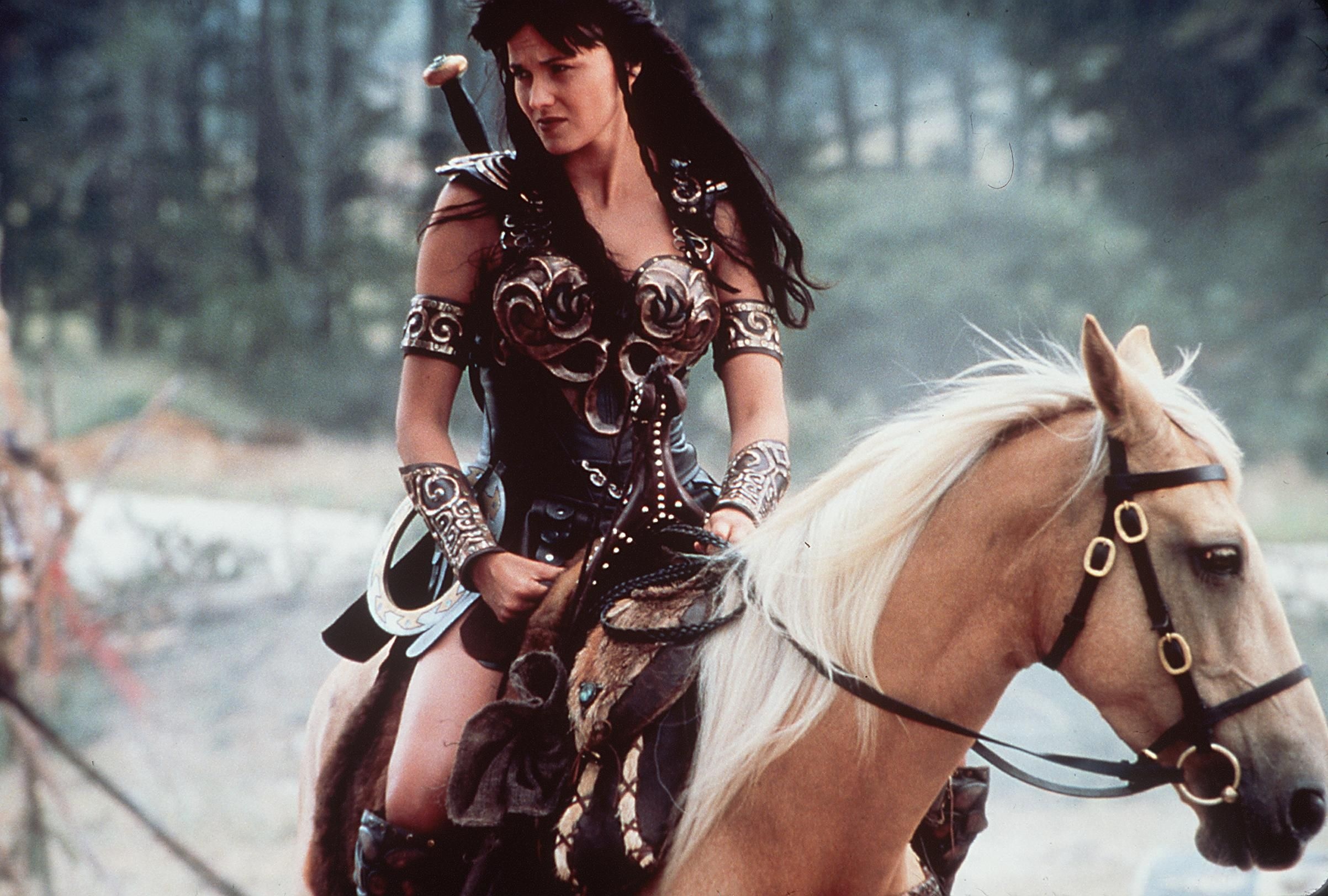Xena: Warrior Princess (TV Series): A former power-hungry warlord, A counterpart of Hercules. 2410x1630 HD Background.