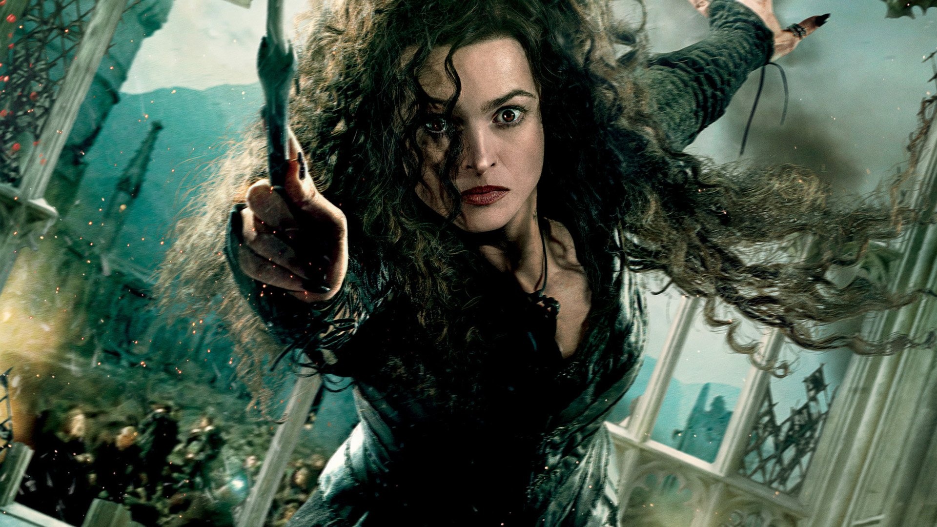Bellatrix Lestrange, Deathly Hallows part 2 HD wallpaper, Dark magic brilliance, 1920x1080 Full HD Desktop