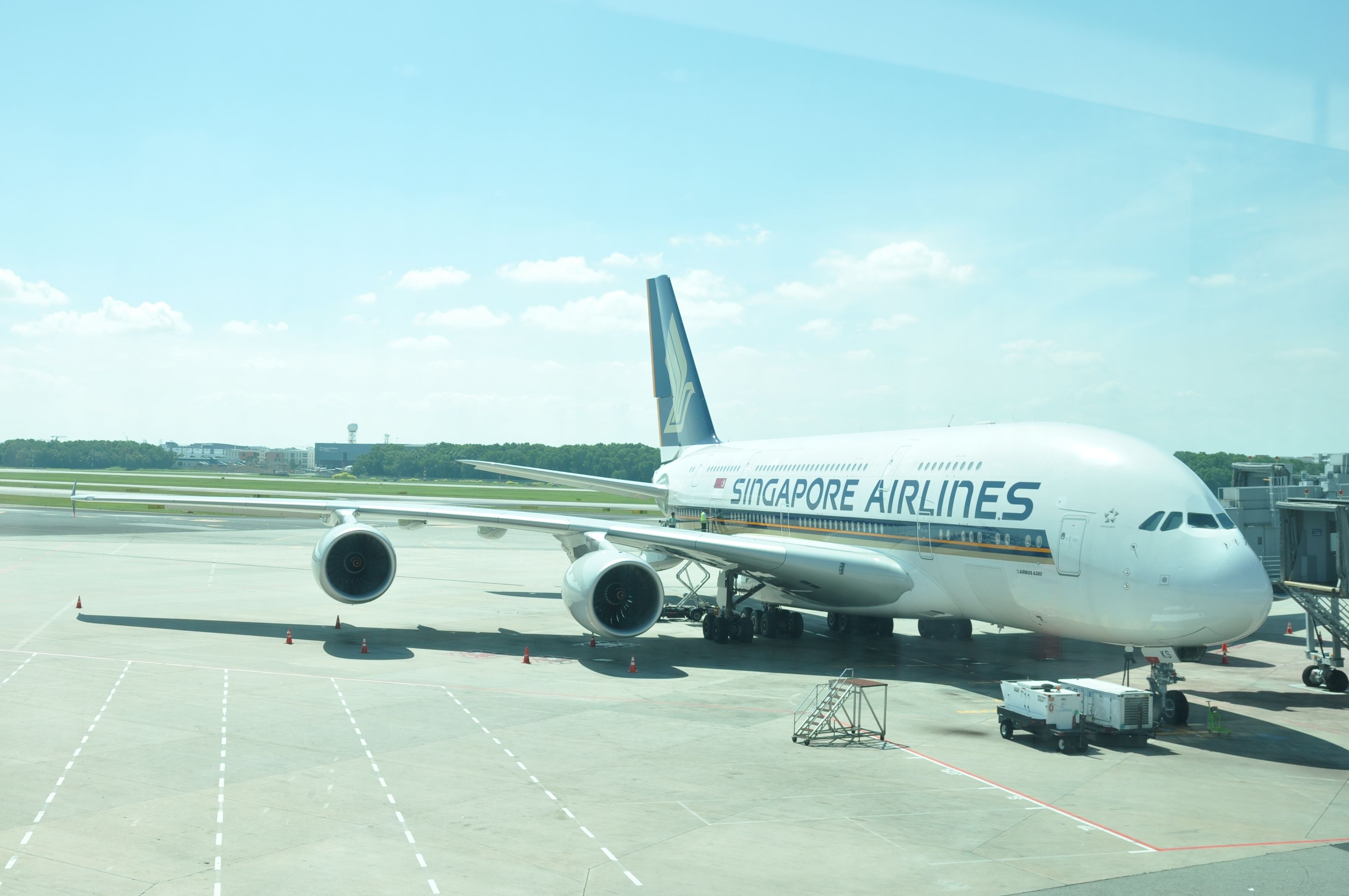 Singapore Changi International Airport, Singapore Airlines A380, Airbus A380, 3220x2140 HD Desktop