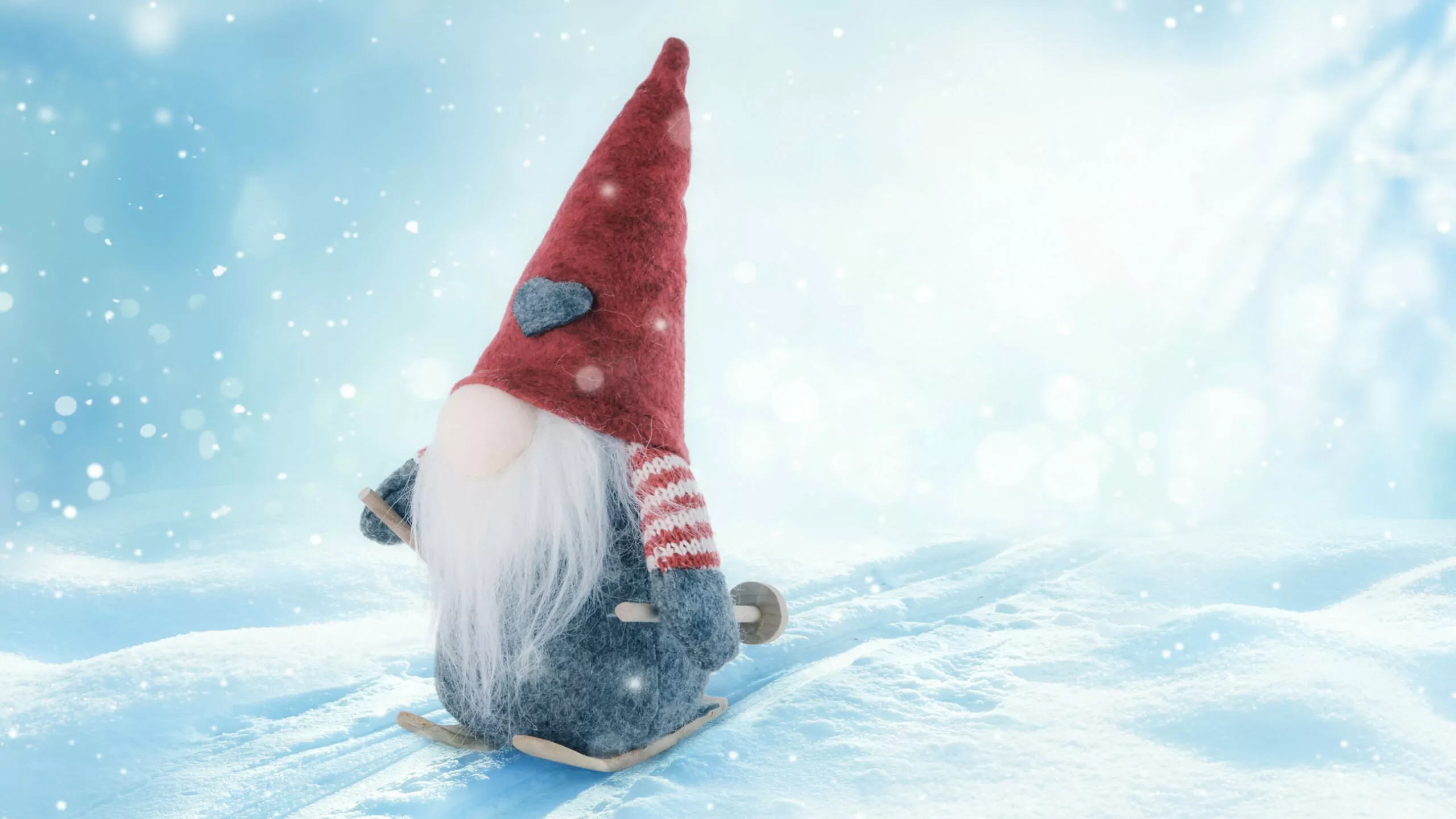 Gnome greetings, Friendly garden gnome, Welcoming presence, Charming decoration, 2560x1440 HD Desktop