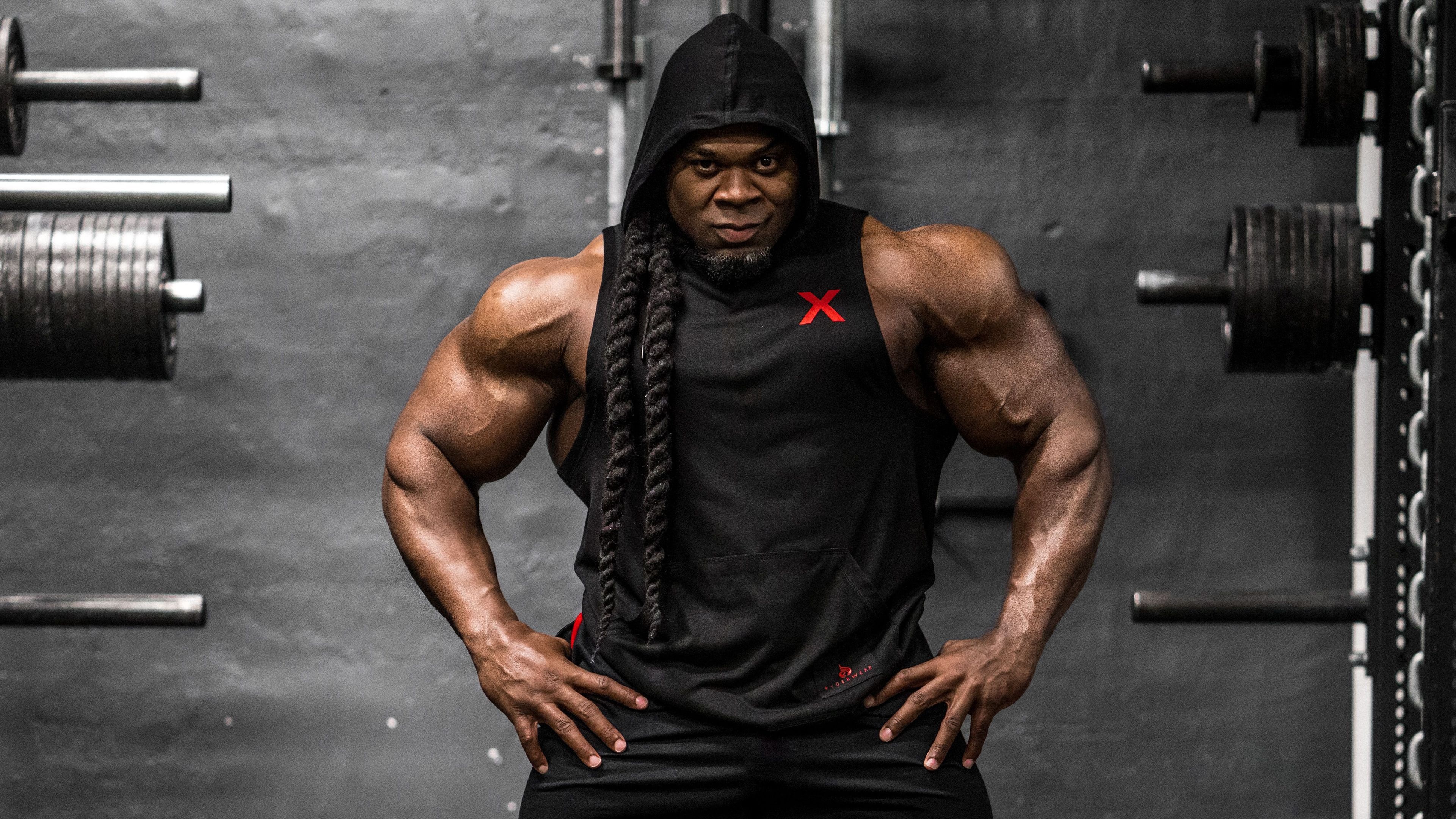 Bodybuilding: Kai Greene, Gym, Competitive sport whose goal is to achieve muscular perfection. 3840x2160 4K Wallpaper.