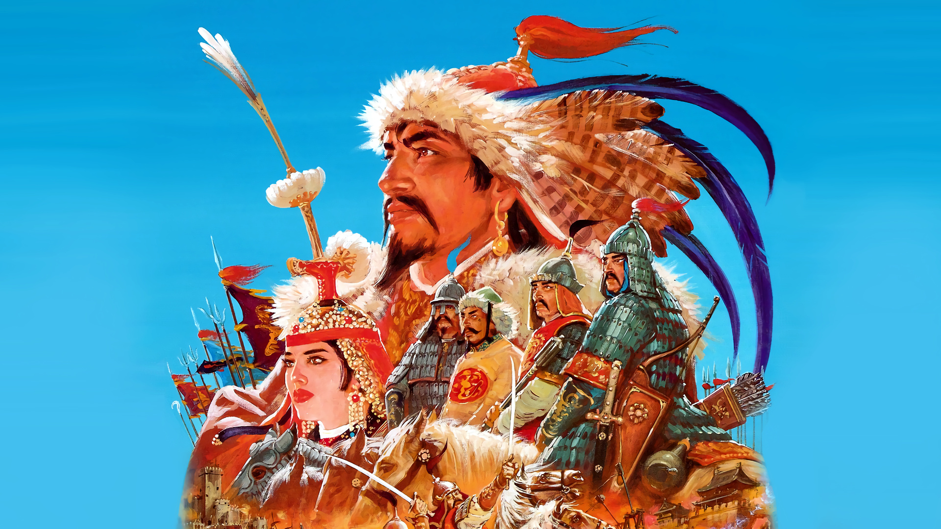 Genghis Khan, Genghis Khan II, Launchbox games database, Gaming info, 1920x1080 Full HD Desktop