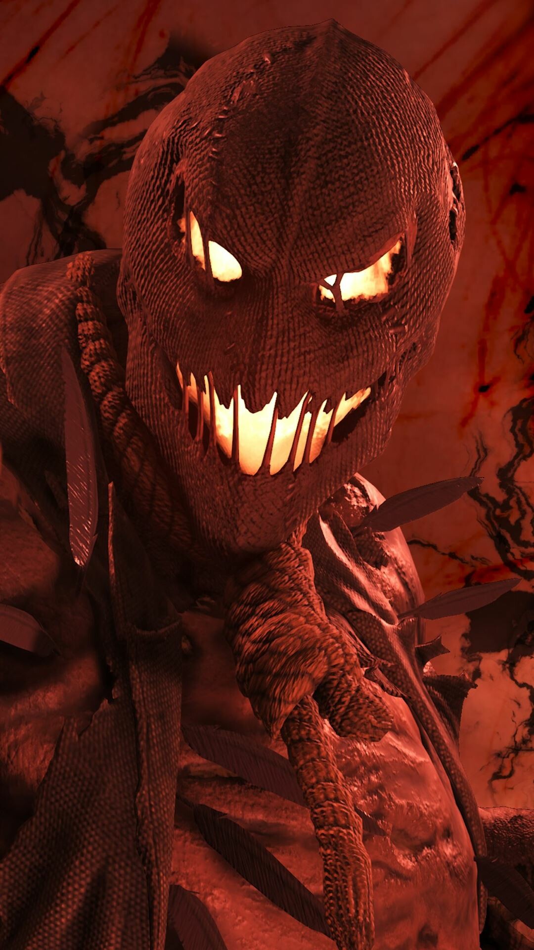 Injustice: Scarecrow, Dr. Jonathan Crane, Voiced by Robert Englund. 1080x1920 Full HD Background.
