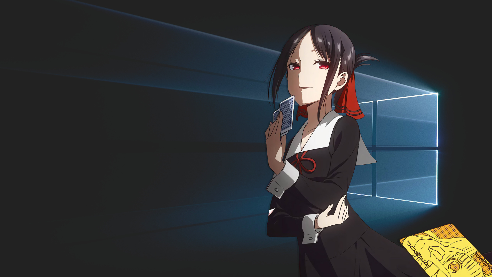 Kaguya Shinomiya, Anime character, Custom login screen, Personalization option, 1920x1080 Full HD Desktop