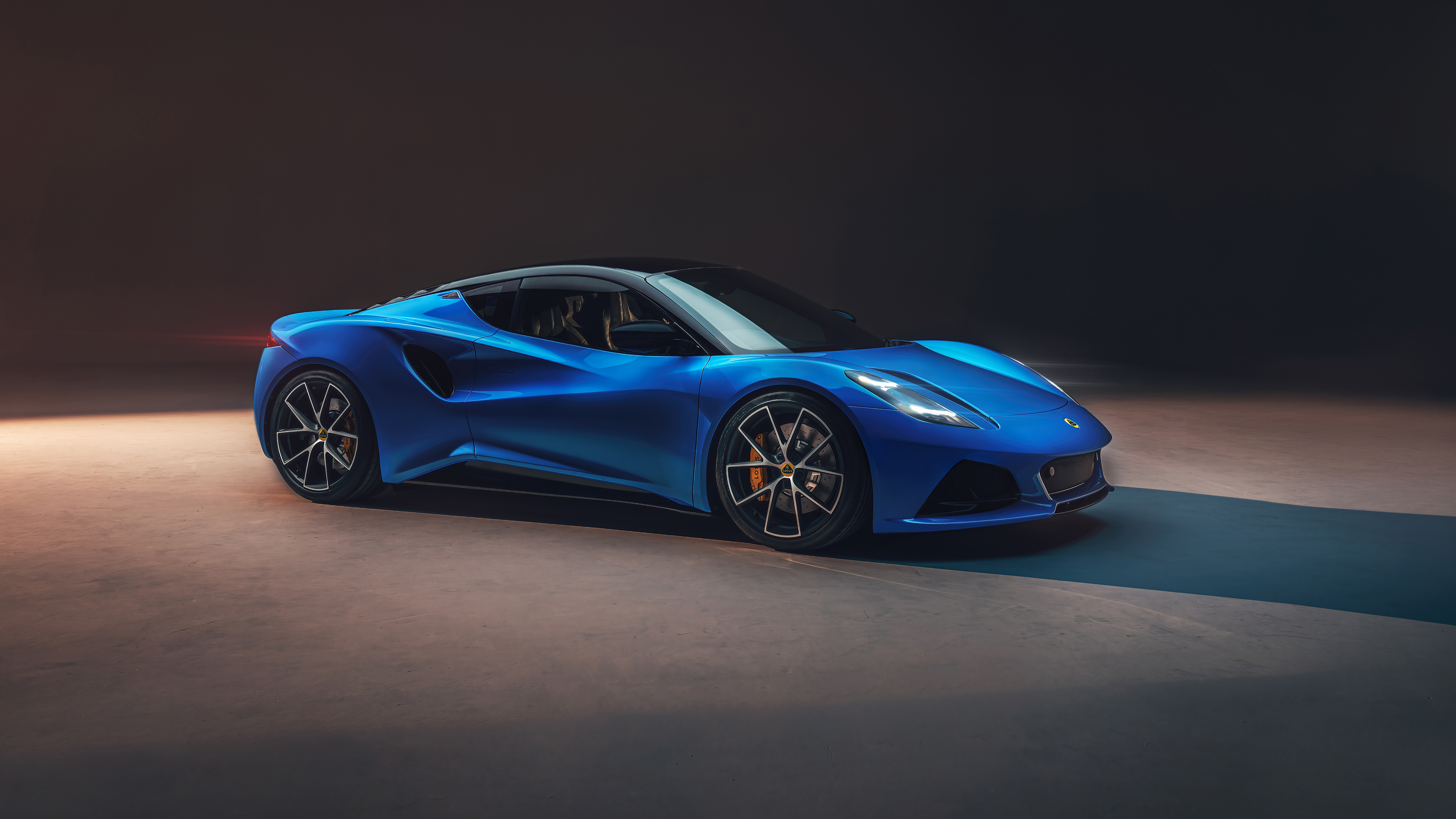Lotus Emira, Blue sports car, Striking design elements, Captivating presence, 3840x2160 4K Desktop