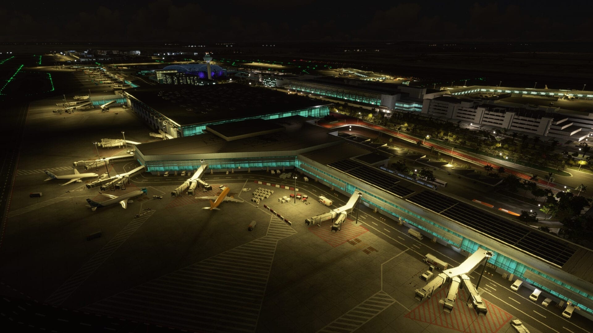 Singapore Changi Airport, Microsoft Flight Simulator, Cloudsurf Asia, Digital release, 1920x1080 Full HD Desktop