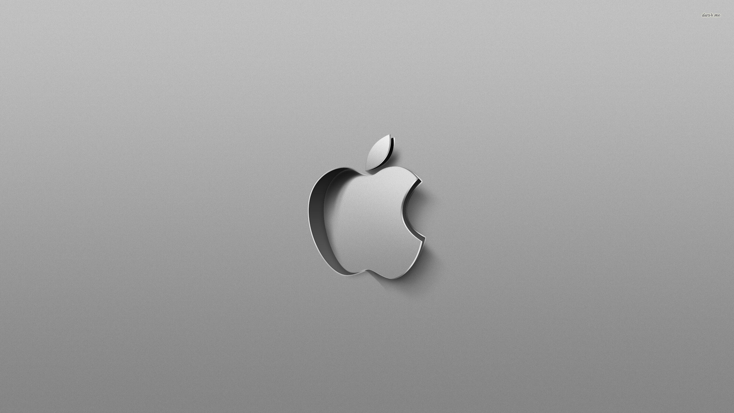 Apple Logo: An American multinational corporation, The famous bitten apple. 2560x1440 HD Background.