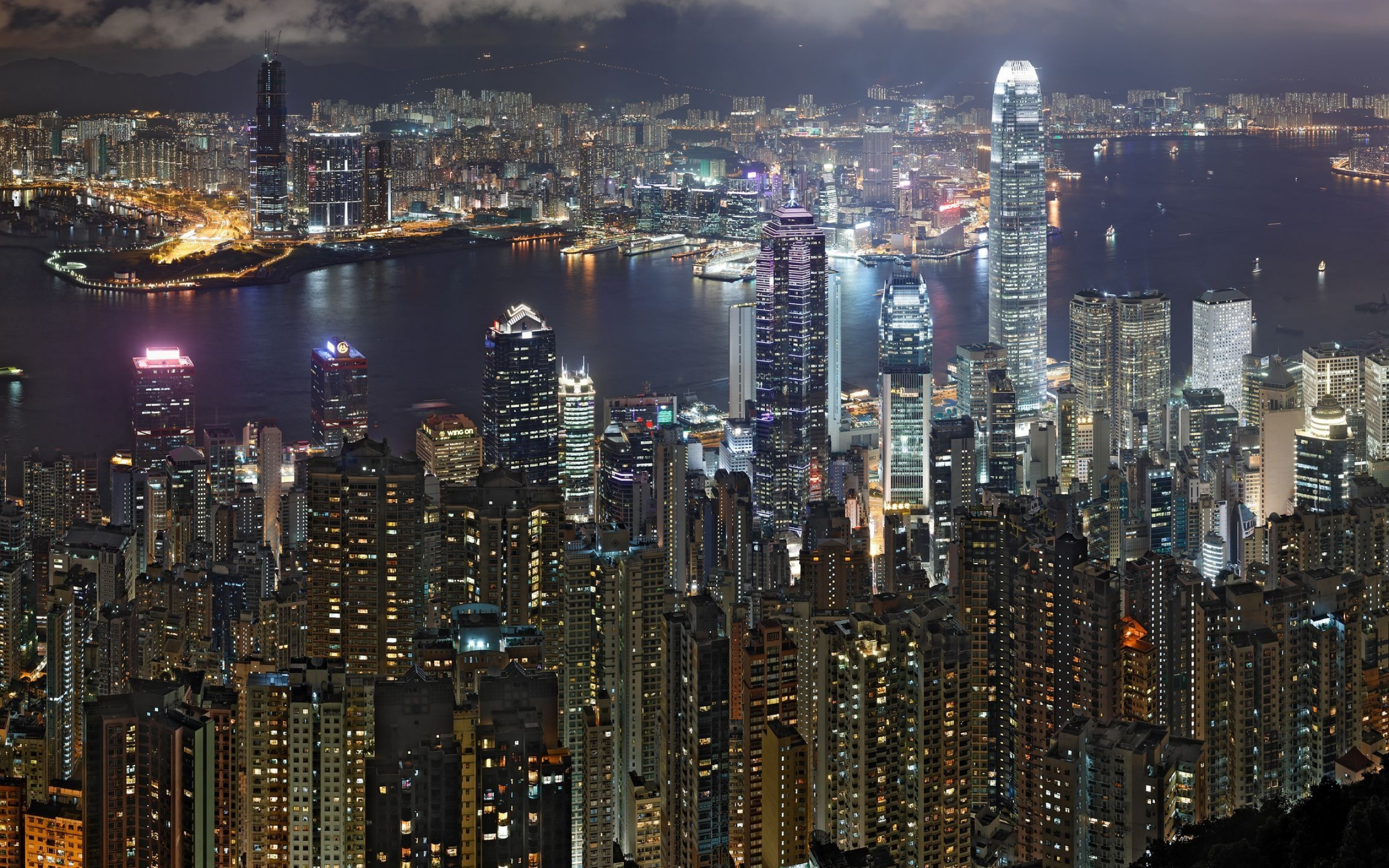 Victoria Peak, Hong Kong skyline, Travels, Places, 2560x1600 HD Desktop