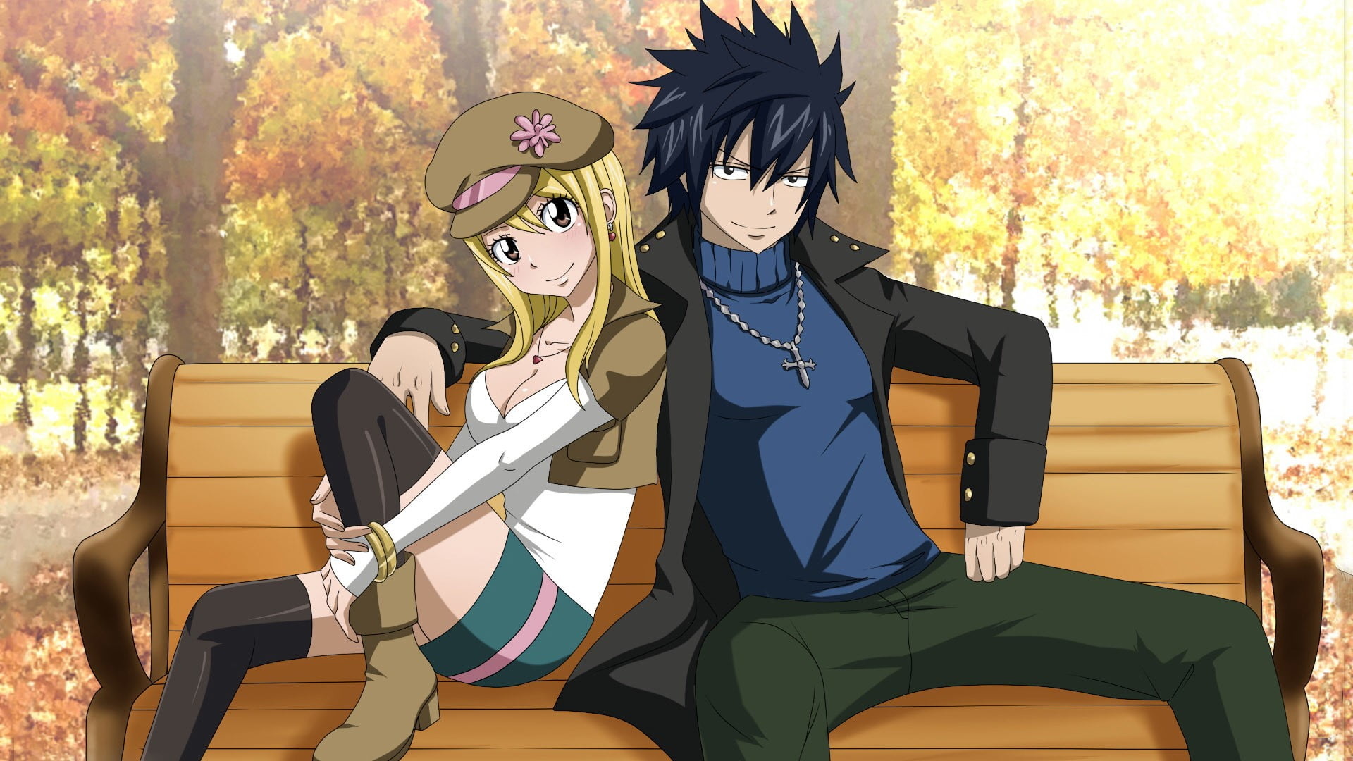 Gray Fullbuster: GrayLu, Lucy Heartfilia, The series' main female protagonist, The wealthy Heartfilia family. 1920x1080 Full HD Wallpaper.