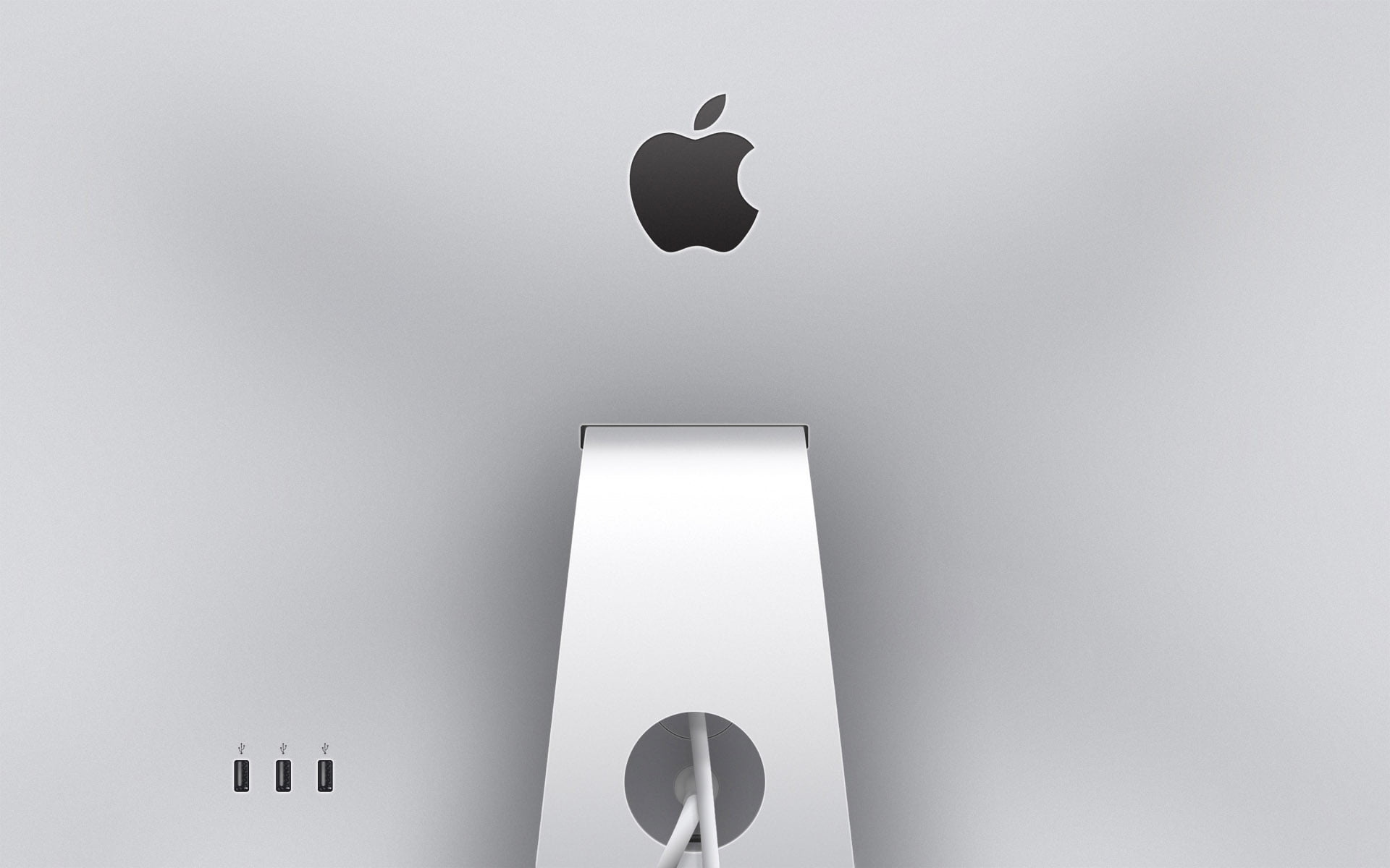 iMac Logo, Gray iMac wallpaper, Minimalist design, Macintosh computer, 1920x1200 HD Desktop