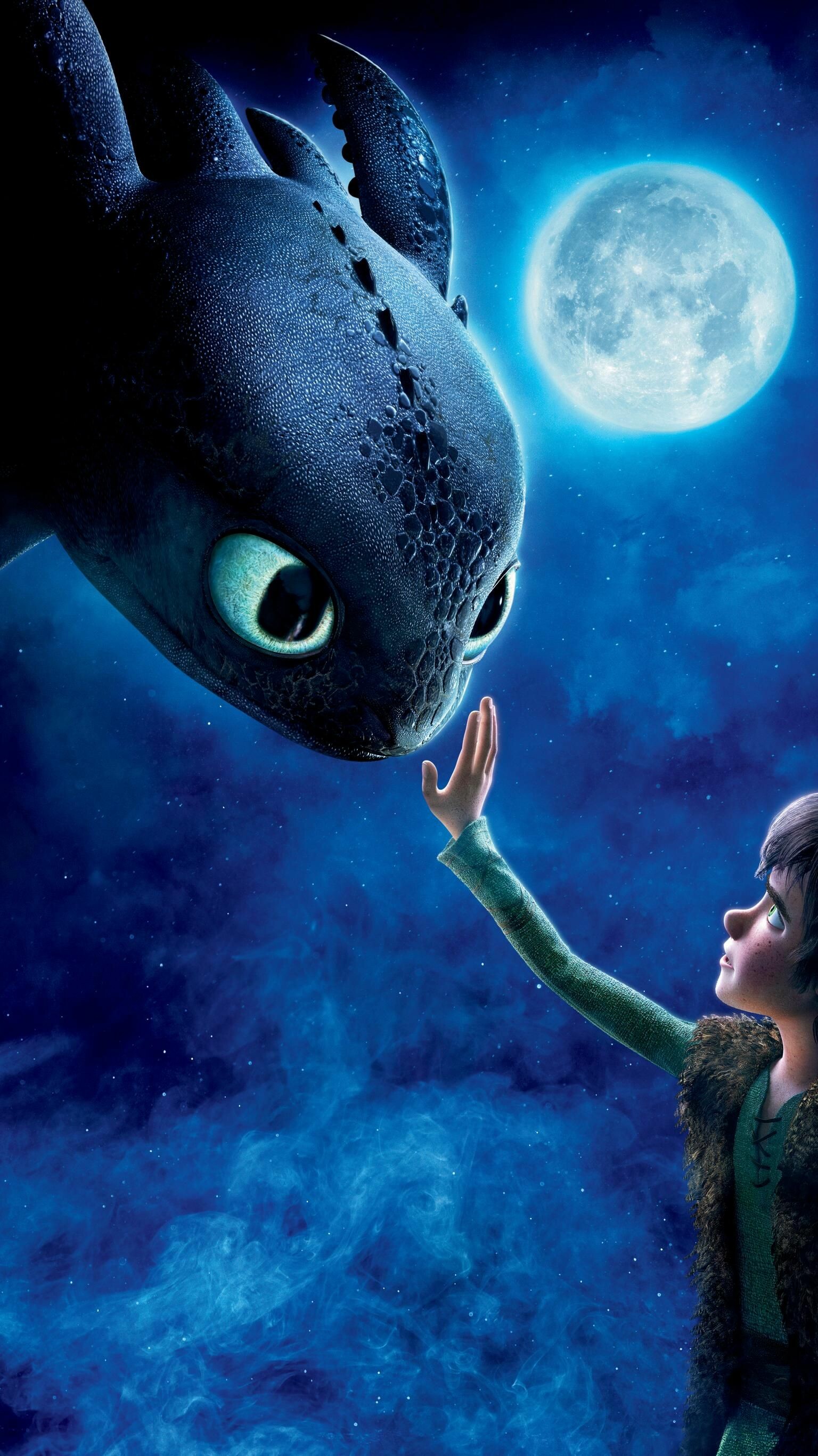 How to Train Your Dragon: A 2010 American computer-animated action fantasy film, Hiccup, an undersized teen. 1540x2740 HD Background.