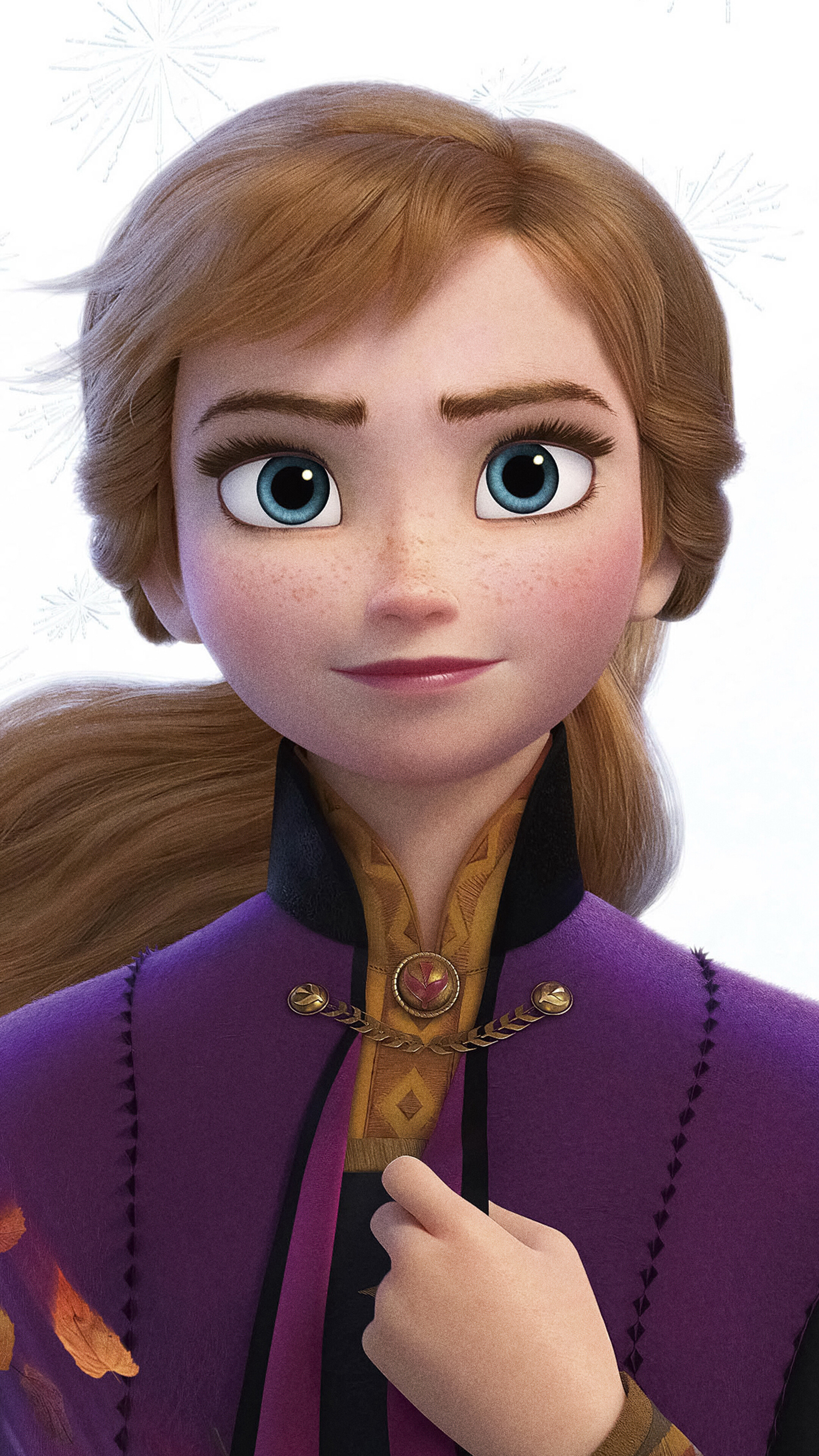 Queen Anna, Frozen Animation, Arendelle Kingdom, Disney Princess, 2160x3840 4K Phone